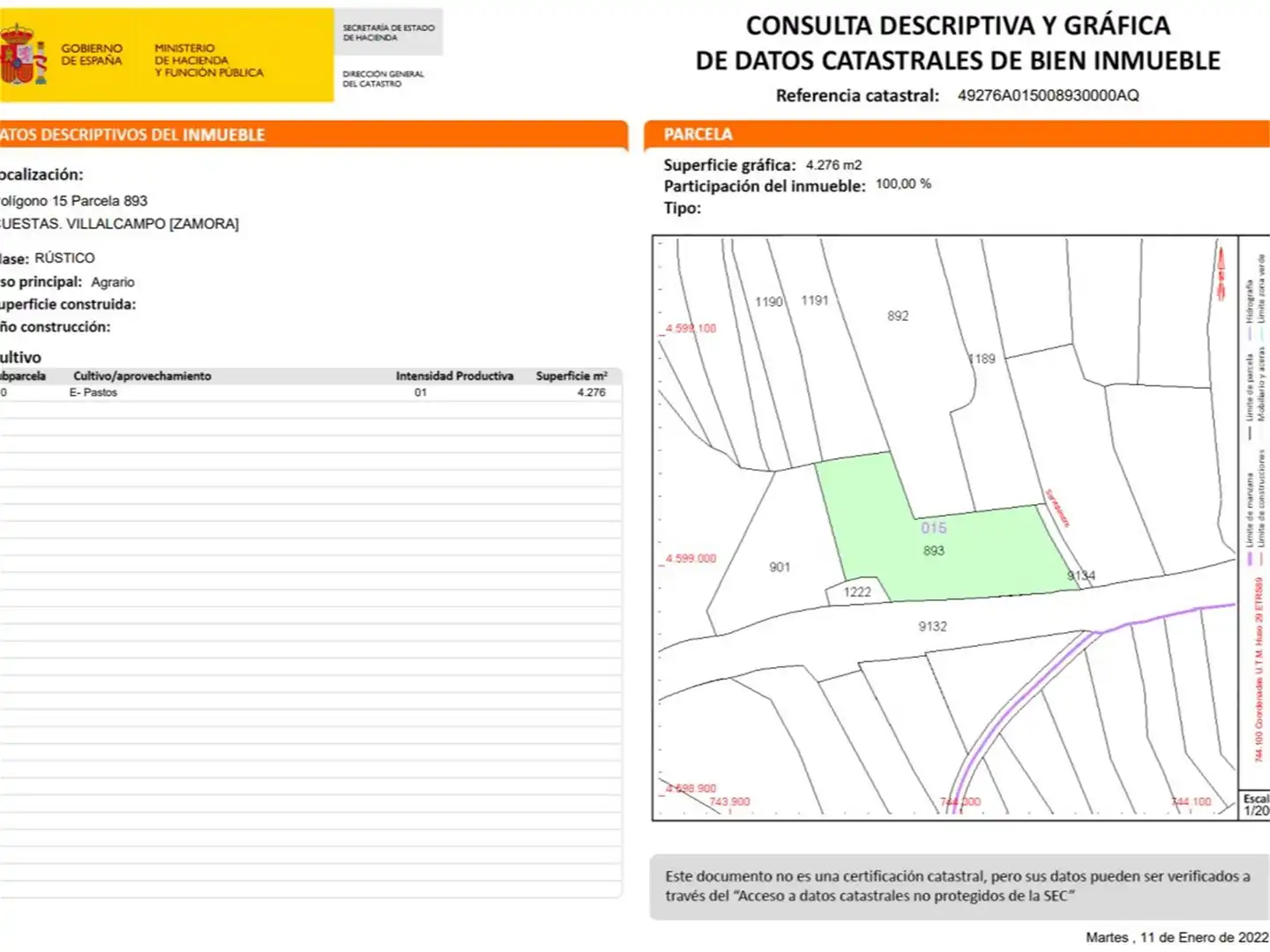 Terreno en venta en Villalcampo