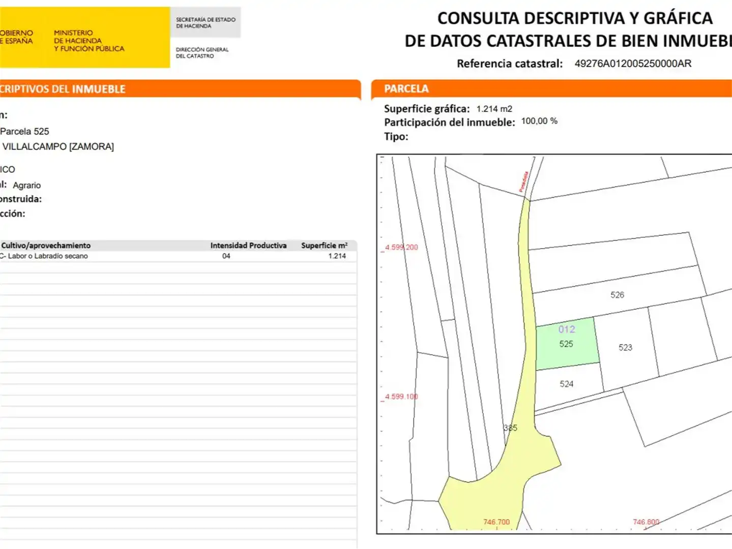 Terreno en venta en Villalcampo