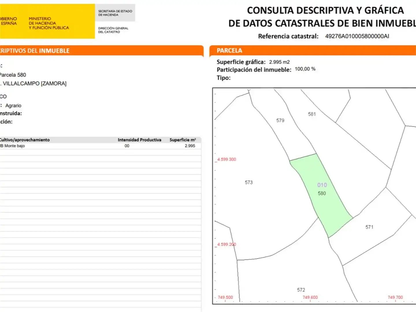 Terreno en venta en Villalcampo
