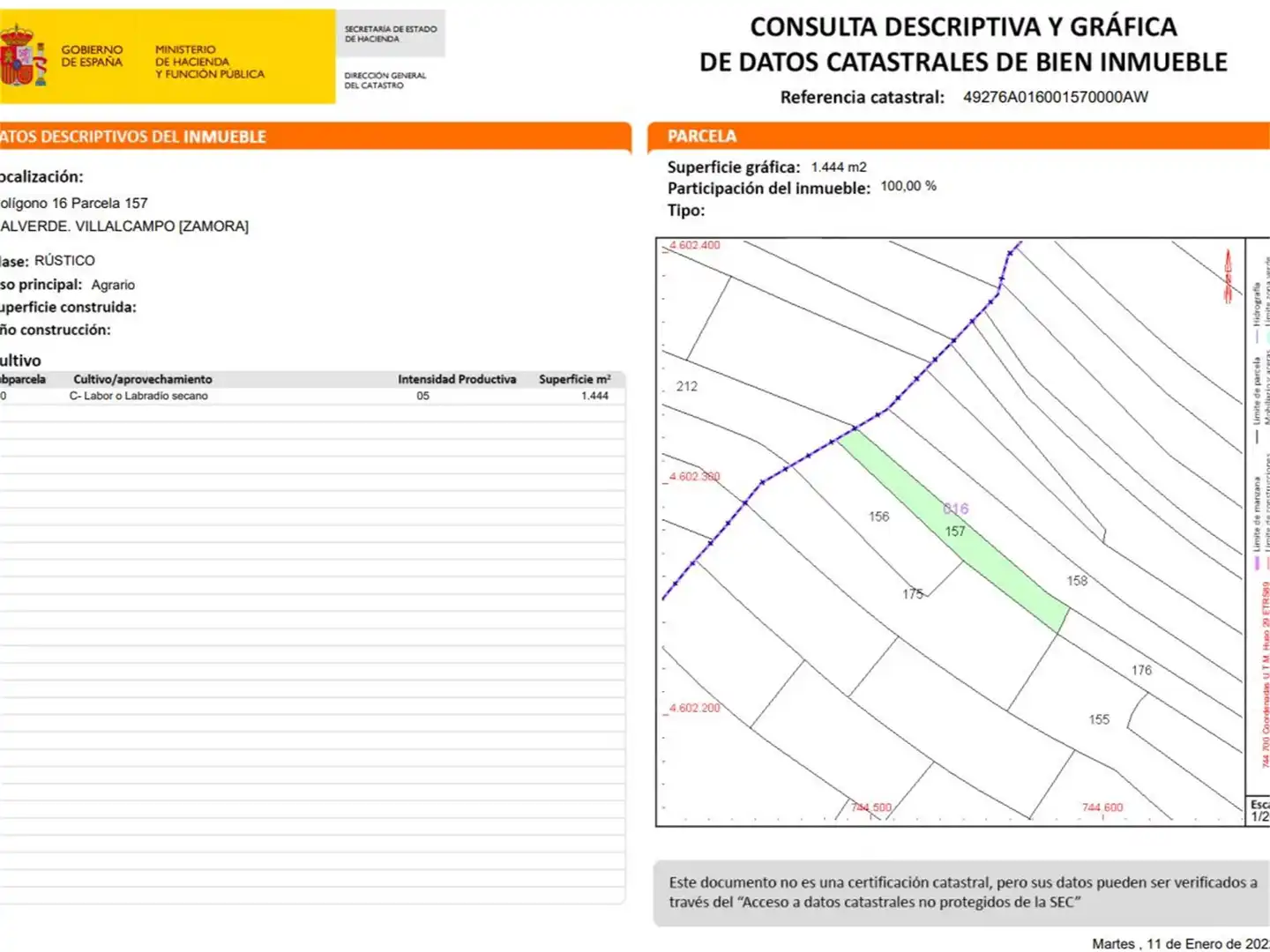 Terreno en venta en Villalcampo