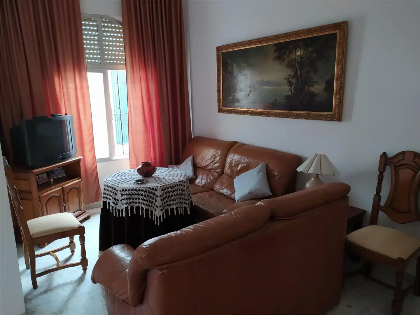 Living room of Flat for sale in La Puebla de los Infantes  with Air Conditioner, Heating and Furnished