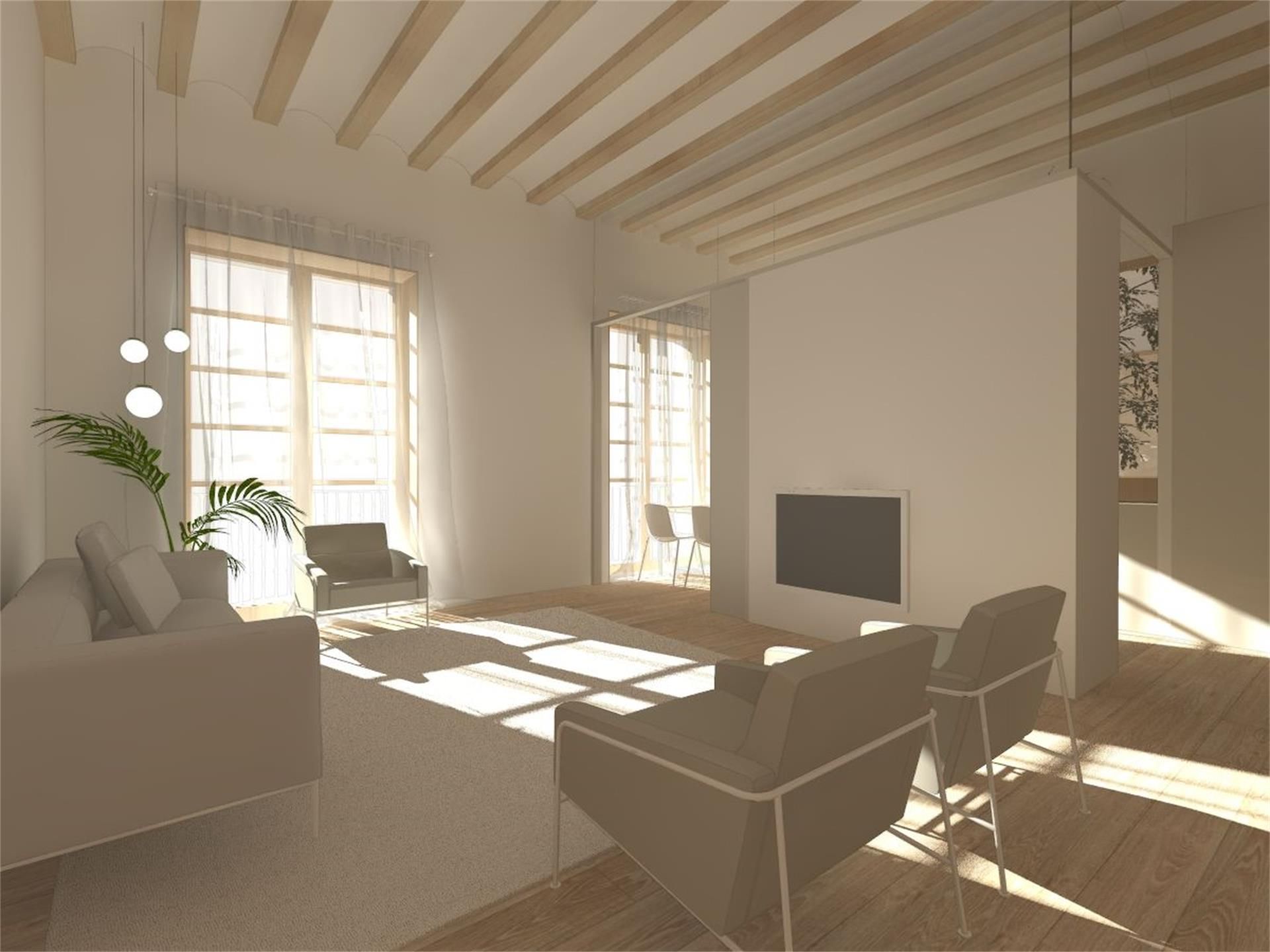 Living room of Flat for sale in Tafalla  with Air Conditioner and Balcony