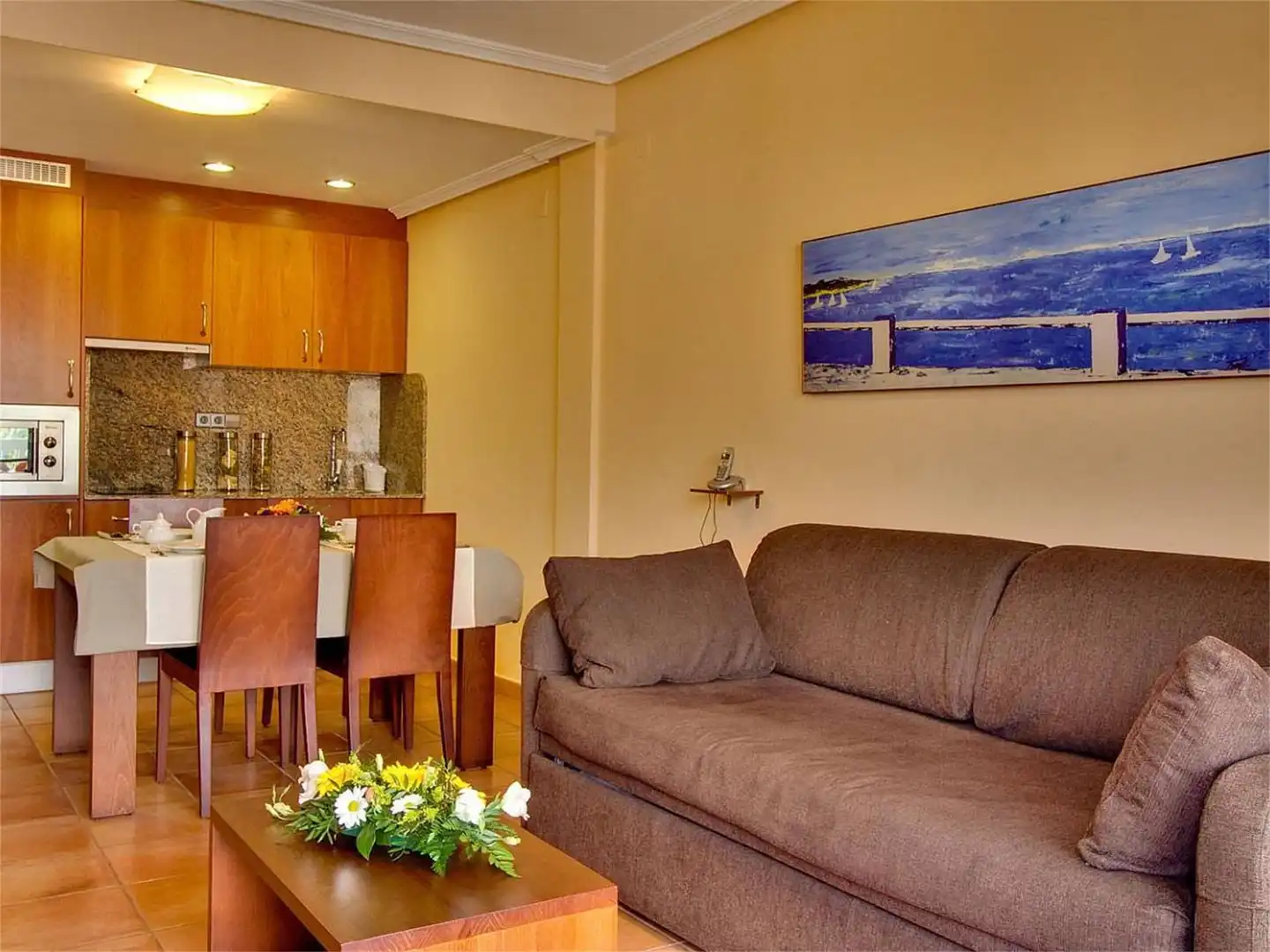 Sala de estar de Apartamento en venta en Dénia con Aire acondicionado, Terraza y Balcón