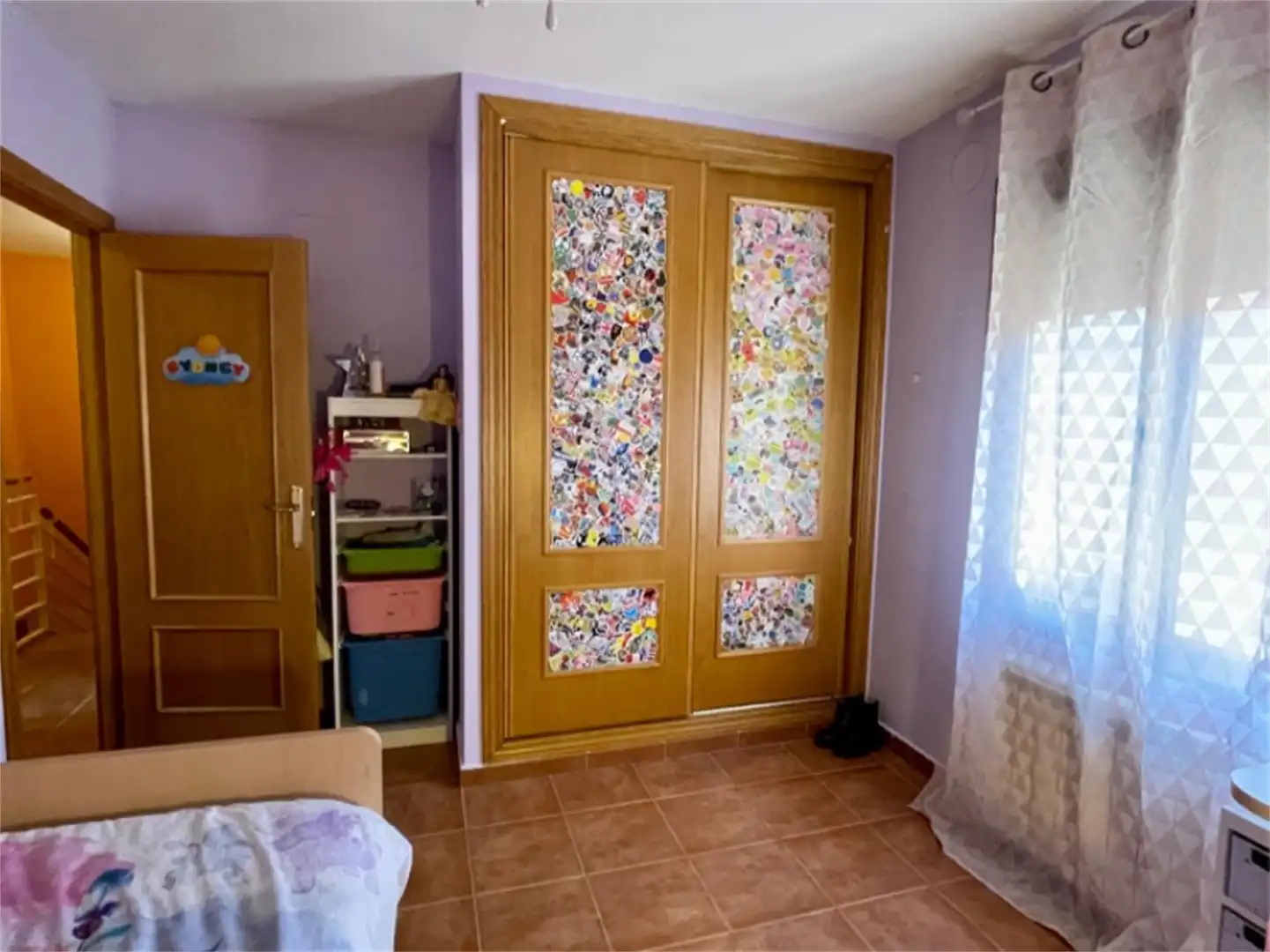 Dormitori de Casa adosada en venda en San Román de los Montes amb Aire condicionat, Terrassa i Balcó