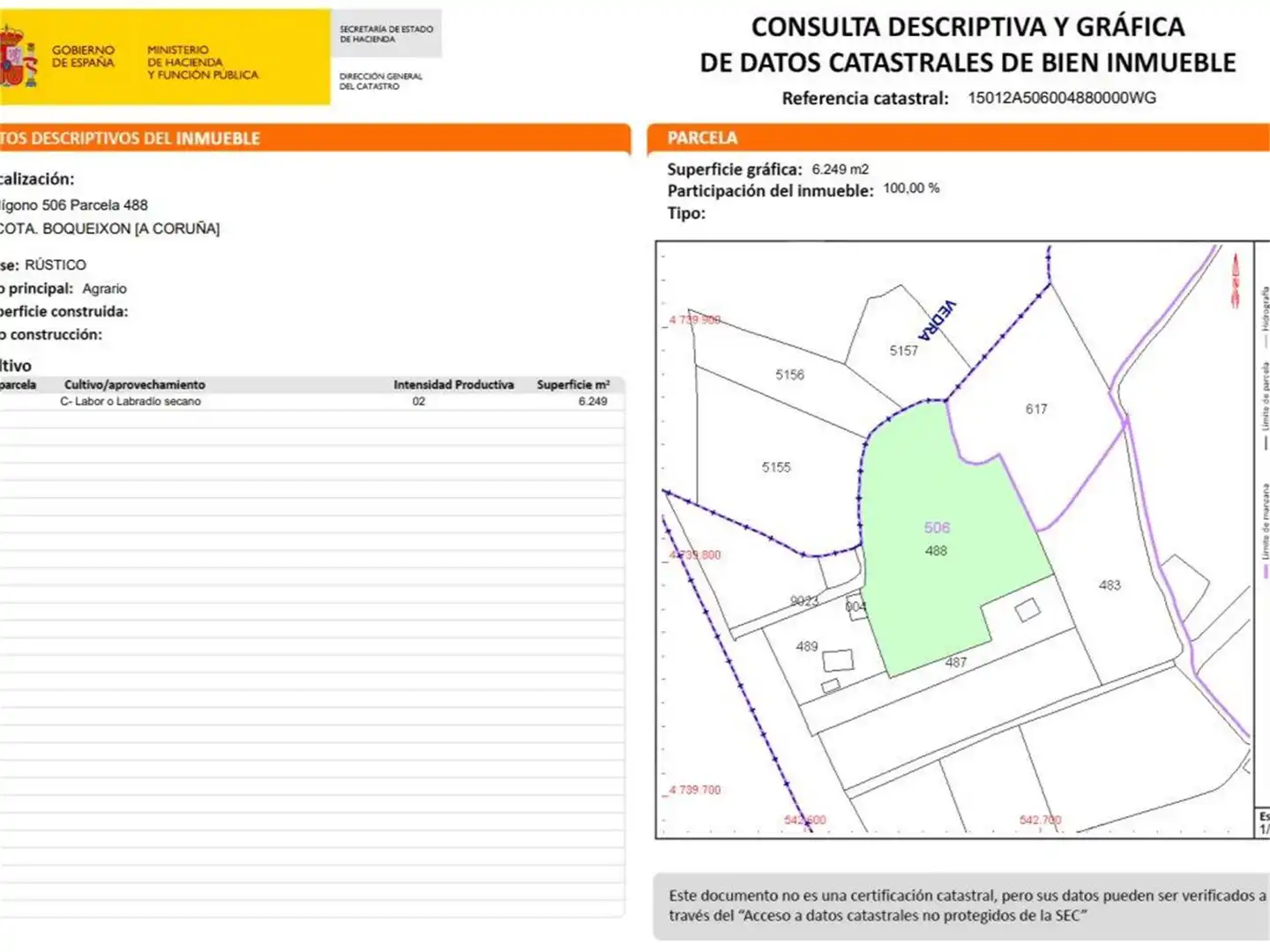 No Urbanitzable en venda a Lestedo, Boqueixón No Urbanitzable en venda en Boqueixón