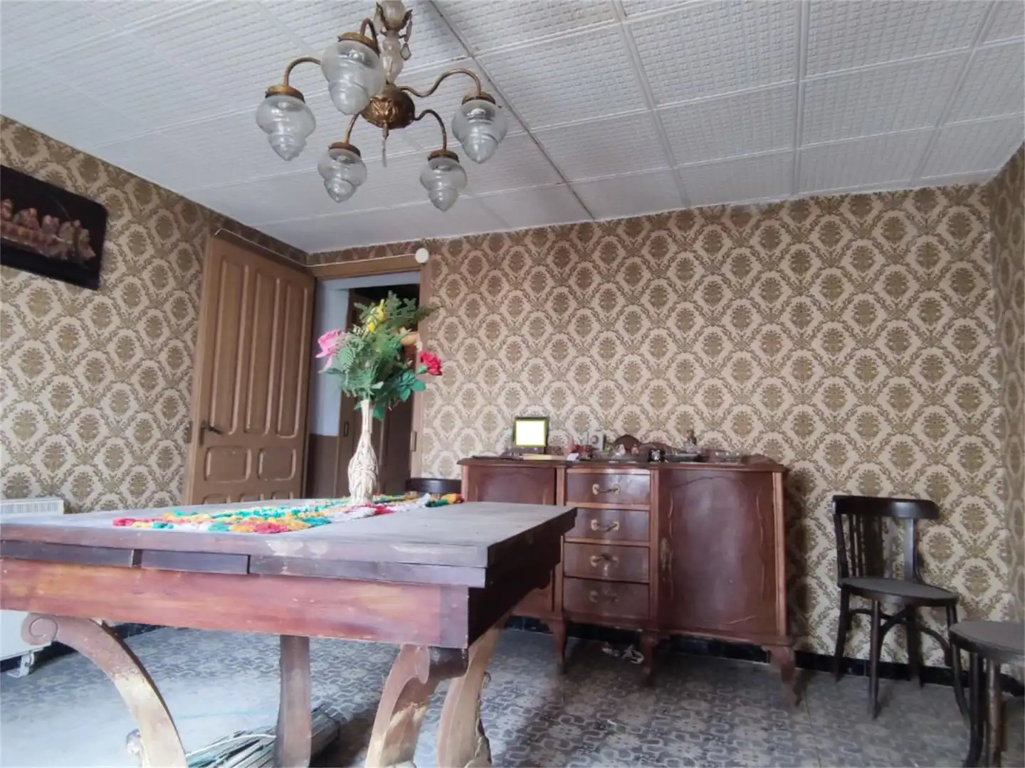 Comedor de Casa adosada en venta en Valjunquera con Terraza, Trastero y Balcón