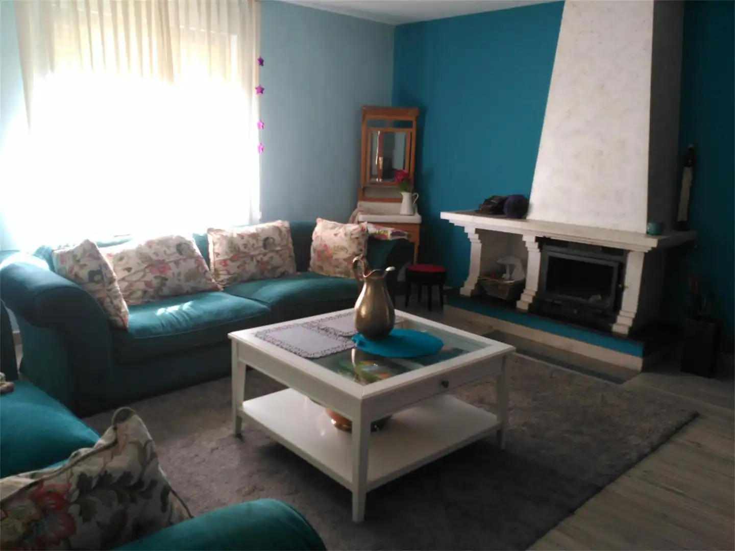 Living room of Houses for sale in Santovenia de la Valdoncina  with Heating, Private garden and Parquet flooring