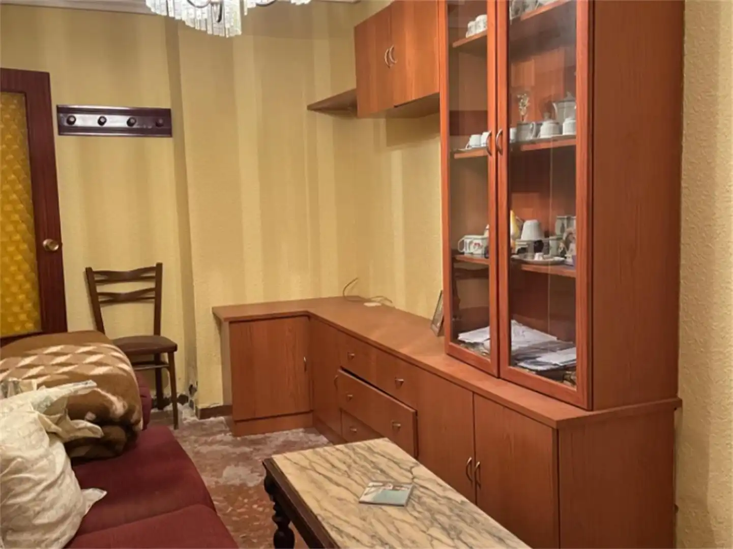 Living room of Flat for sale in Paniza  with Terrace, Storage room and Furnished