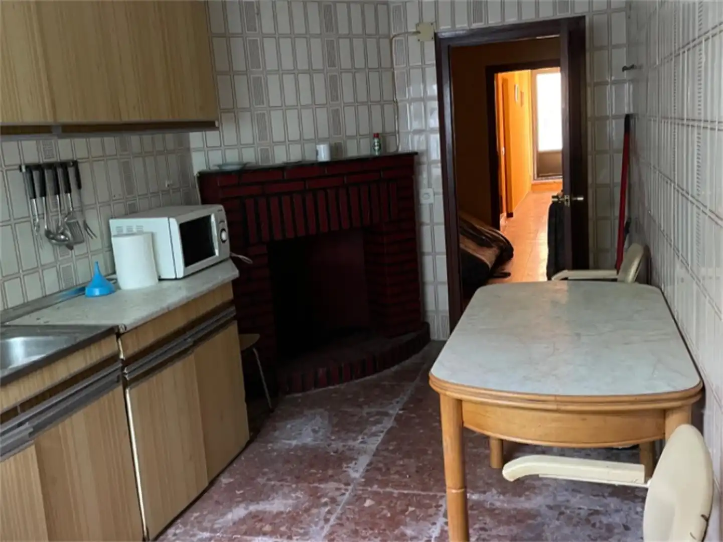 Kitchen of Flat for sale in Paniza  with Terrace, Storage room and Furnished