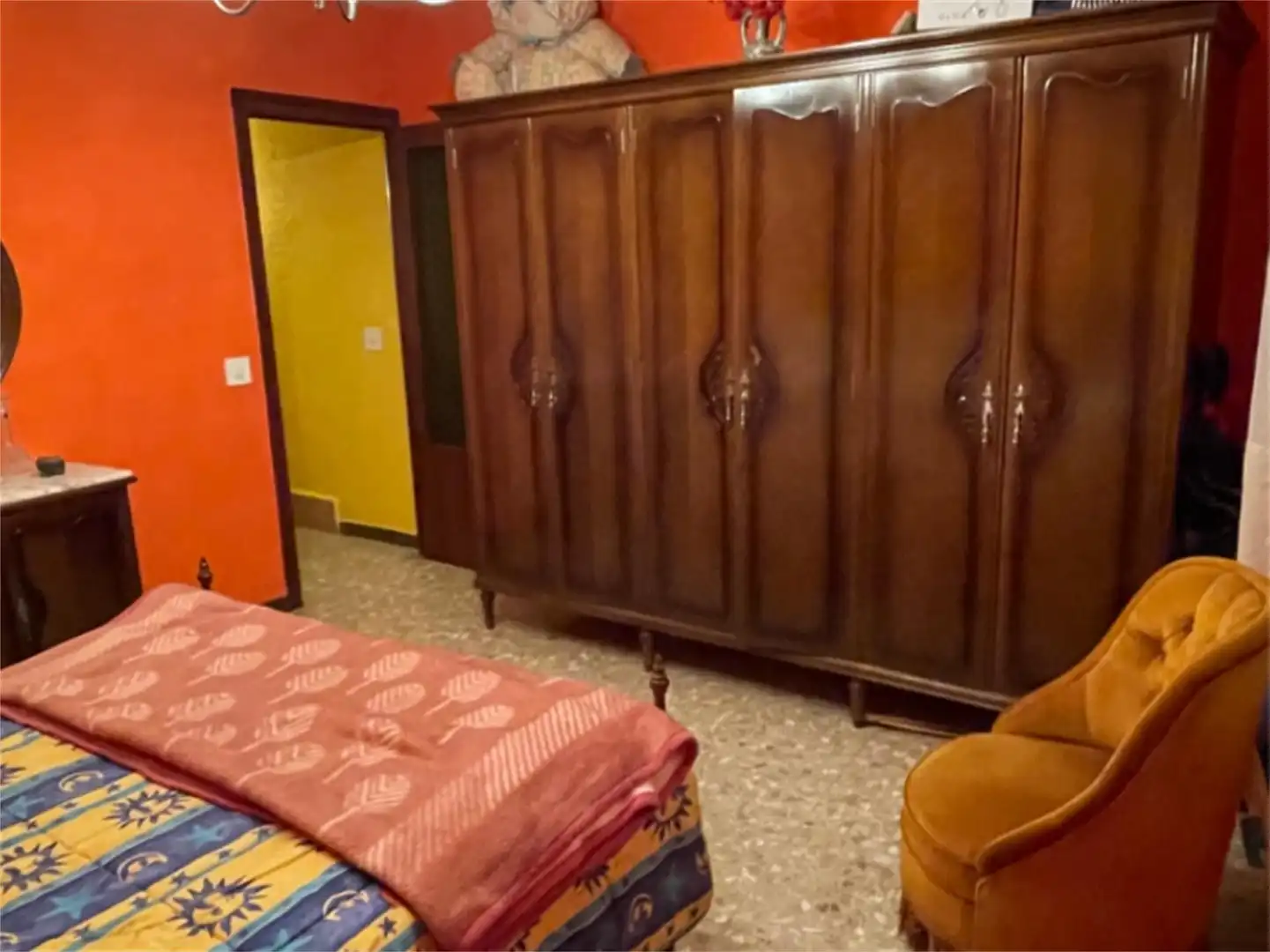 Bedroom of Flat for sale in Paniza  with Terrace, Storage room and Furnished