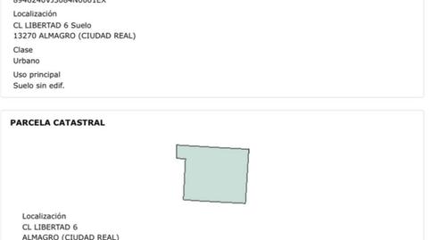 Grundstücke zum Verkauf in Calle Libertad, 6, Almagro, Ciudad Real - Bild 3 Foto 3 von Grundstücke zum Verkauf in Calle Libertad, 6, Almagro, Ciudad Real