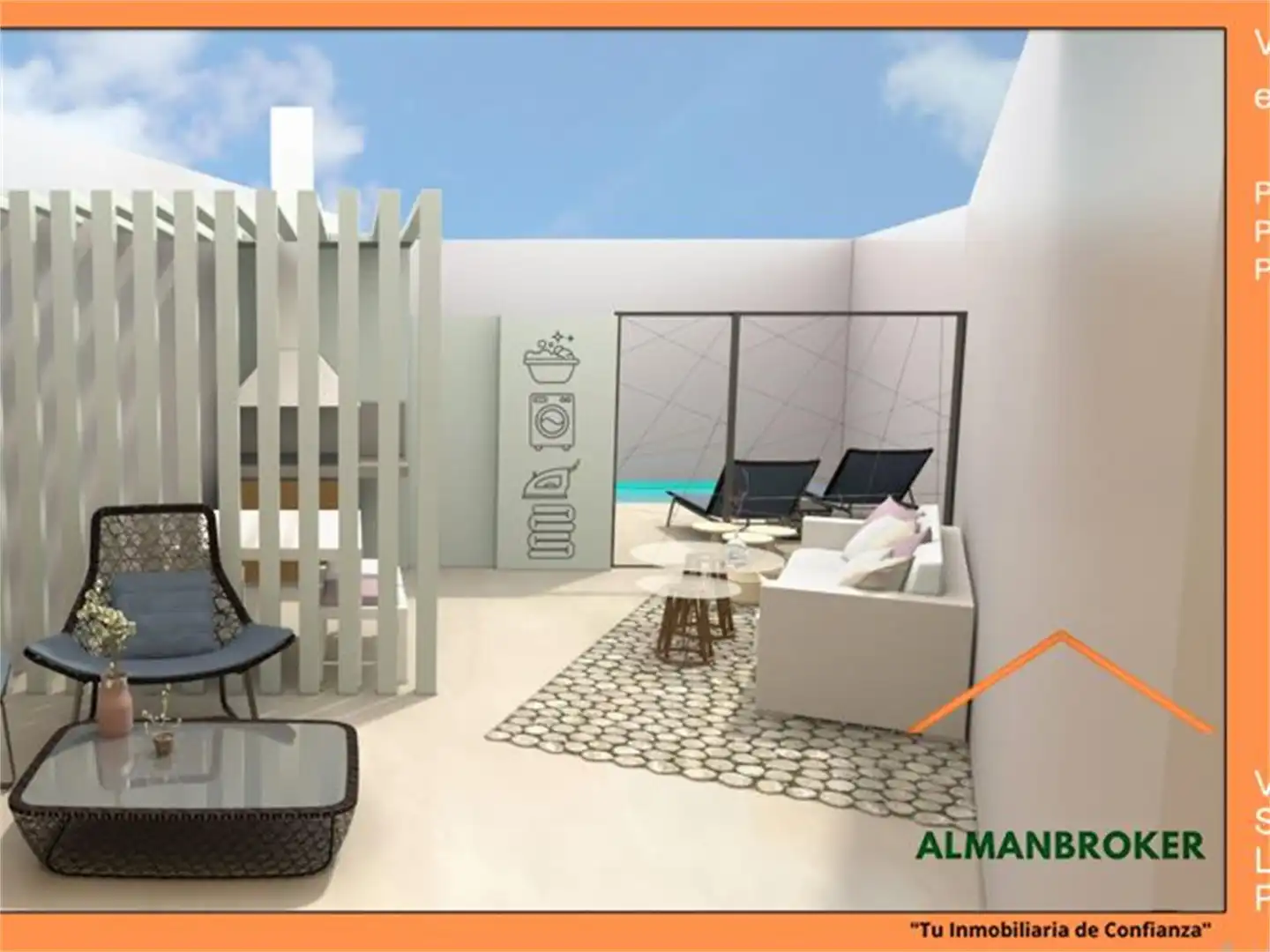 Casa adosada en venta en Calle Mendizábal, 42, Almansa Terraza de Casa adosada en venta en Almansa con Jardín privado, Terraza y Piscina