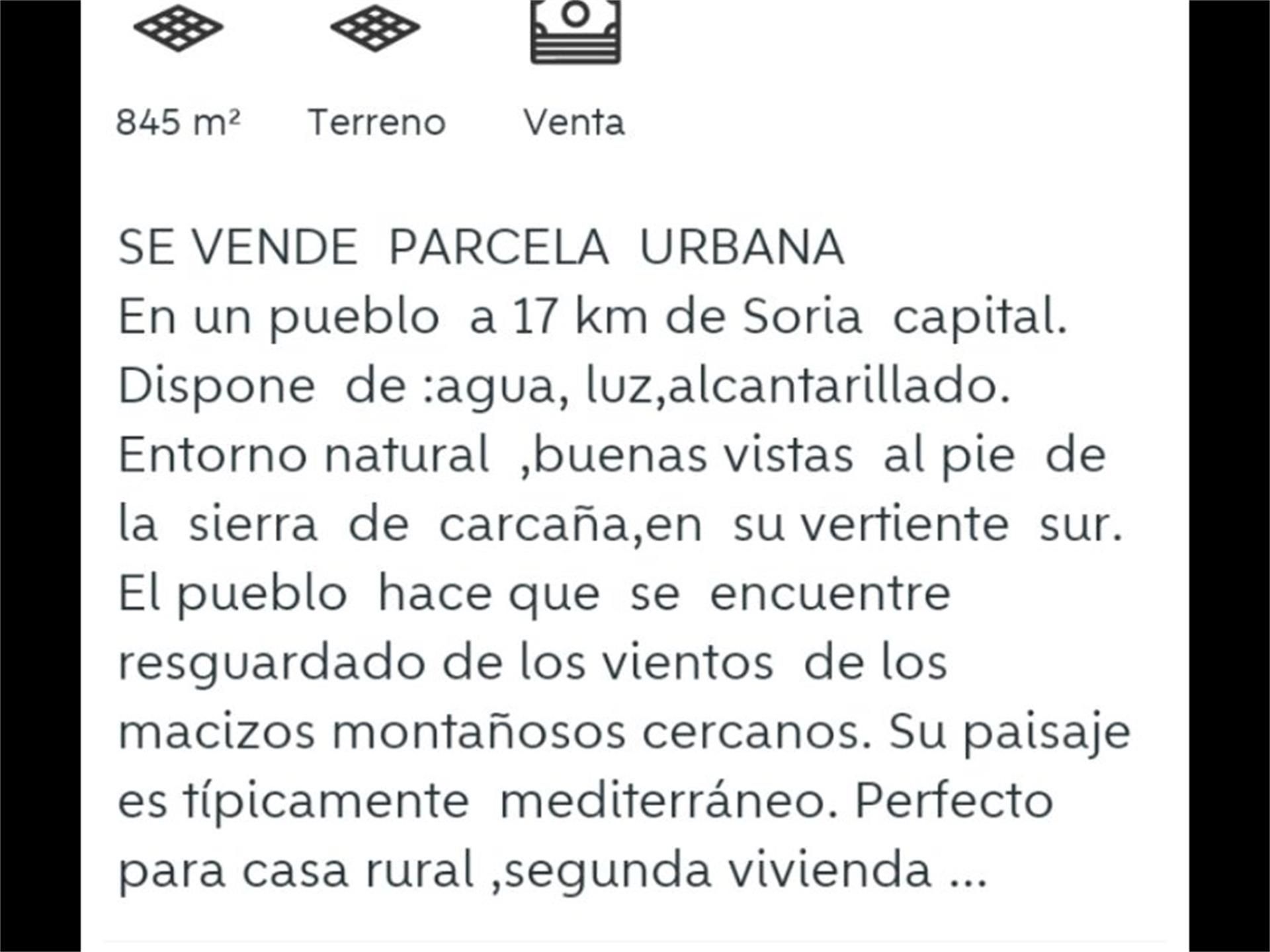 Exterior view of Land for sale in Soria Capital 