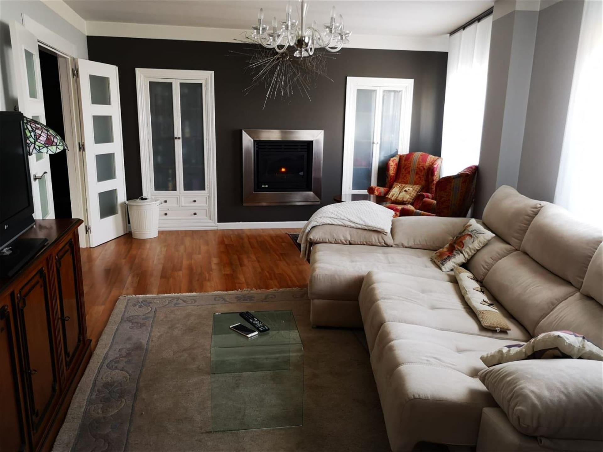 Living room of Planta baja for sale in Zamora Capital   with Heating, Private garden and Parquet flooring