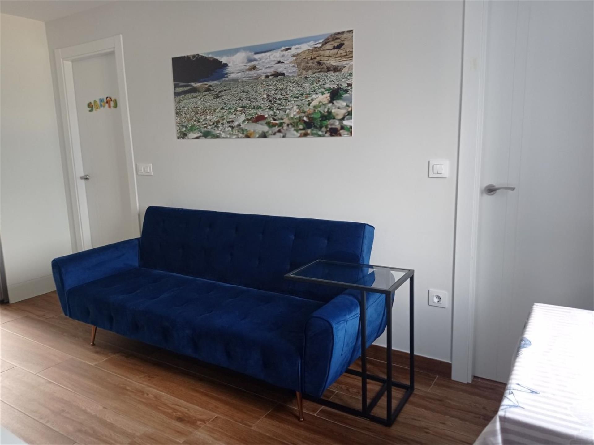 Sala d'estar de Apartament de lloguer en Laxe