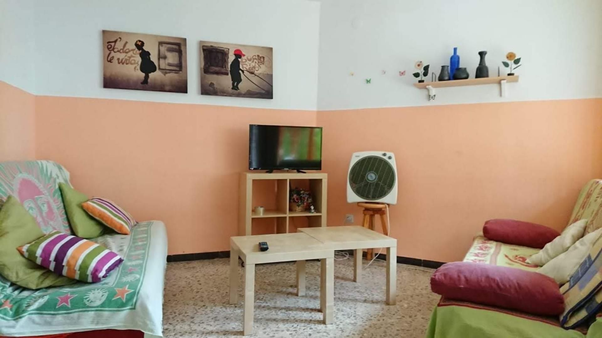 Sala de estar de Casa adosada en venta en Alcalà de Xivert con Terraza, Amueblado y Lavadora