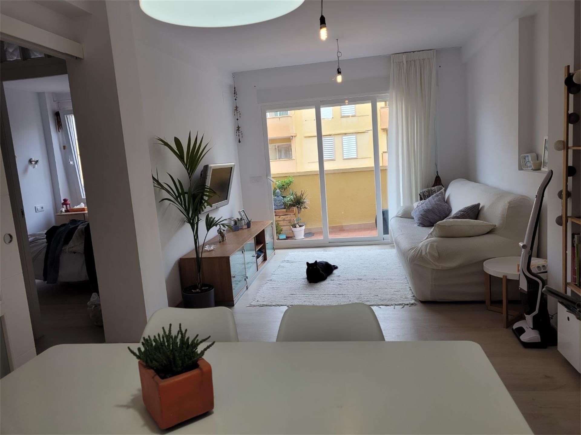 Living room of Garage for sale in Jávea / Xàbia  with Air Conditioner, Private garden and Parquet flooring