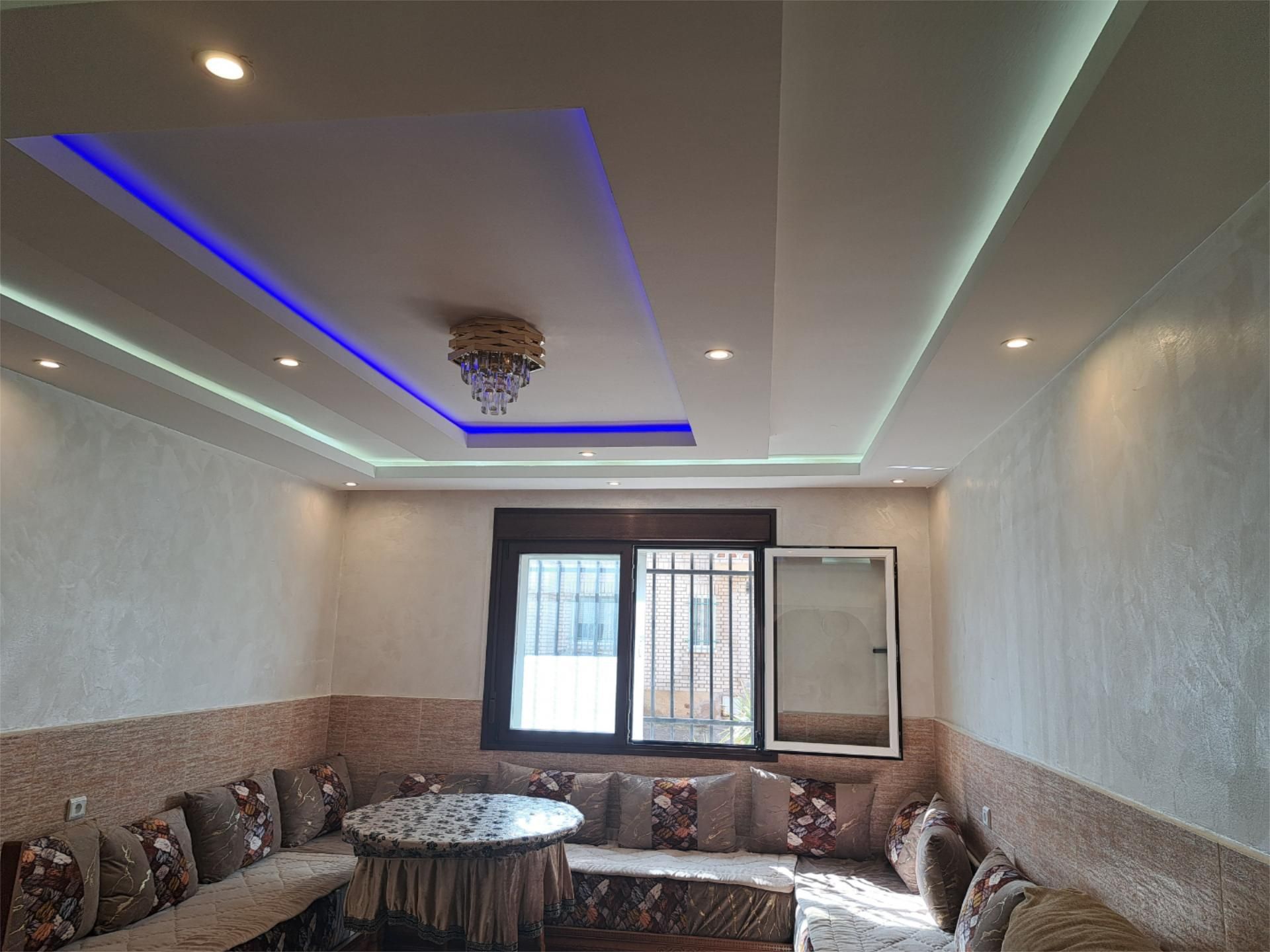 Living room of Flat for sale in Boceguillas  with Heating, Parquet flooring and Furnished