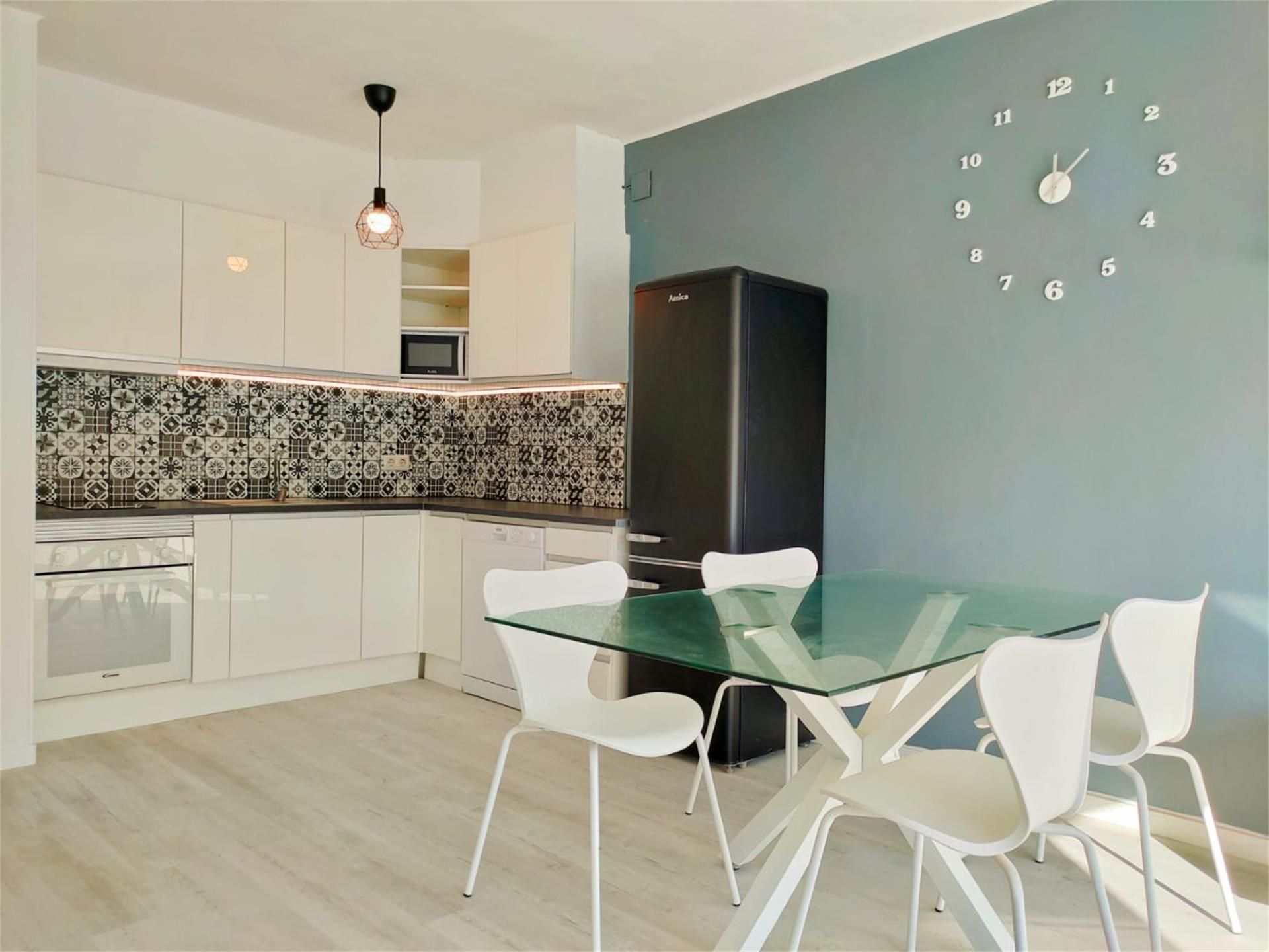Kitchen of Flat for sale in Empuriabrava  with Parquet flooring, Terrace and Furnished