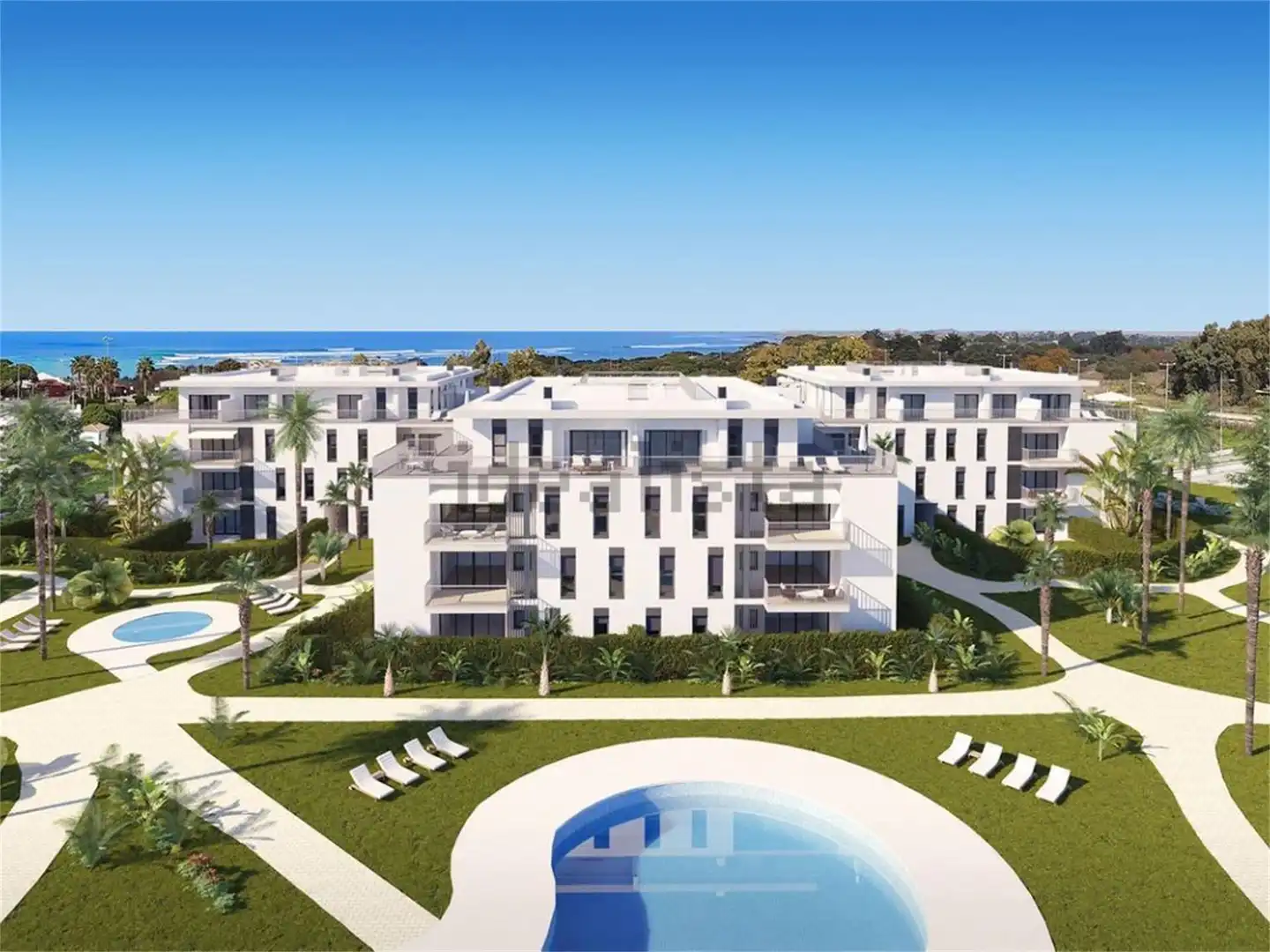 Apartamento de alquiler en Calle Playa de Punta Candor, Rota Vista exterior de Apartamento de alquiler en Rota con Jardín privado, Terraza y Amueblado