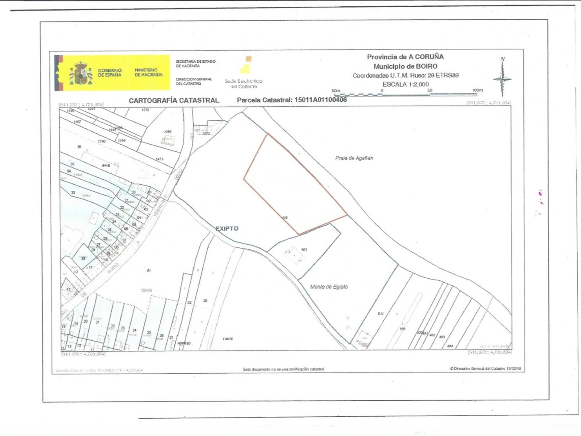 Non-constructible Land for sale in Boiro