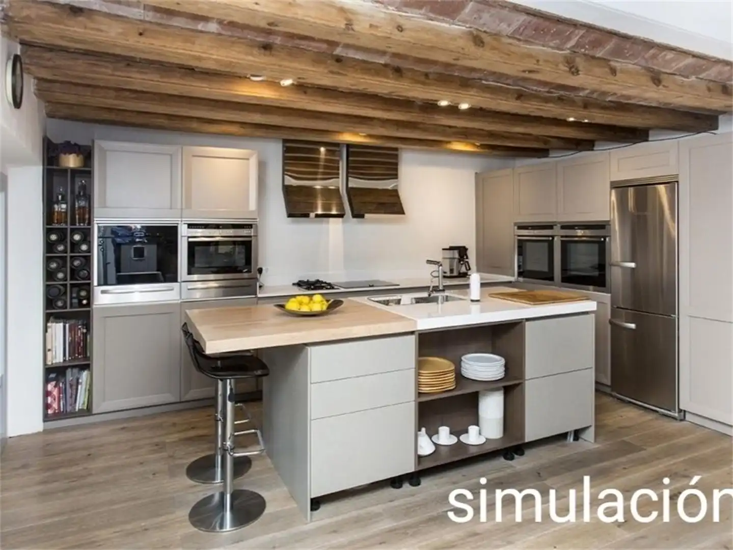 Cocina de Casa adosada en venta en Teresa de Cofrentes con Balcón
