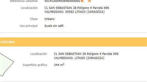 Urbanitzable en venda a Calle San Sebastián, Litago, Zaragoza - imatge 3 Foto 3 de Urbanitzable en venda a Calle San Sebastián, Litago, Zaragoza