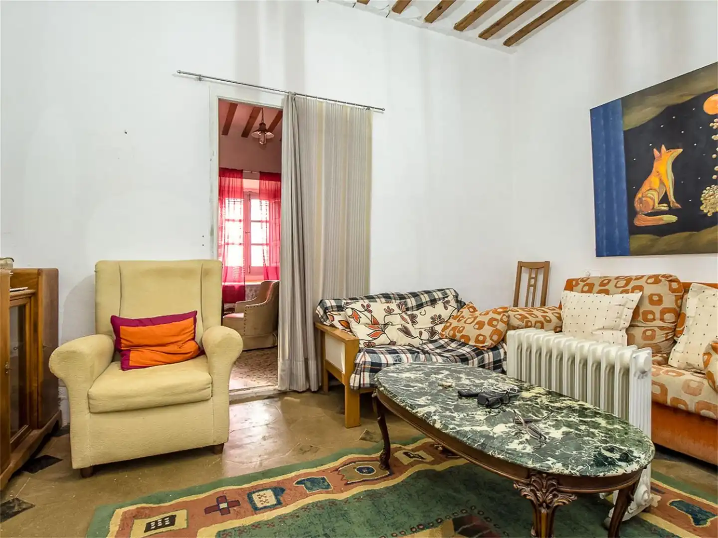 Einfamilien-Reihenhaus zum Verkauf in Calle Real, 49, Alcubillas Wohnzimmer von Einfamilien-Reihenhaus zum Verkauf in Alcubillas mit Privatgarten, Abstellraum und Balkon