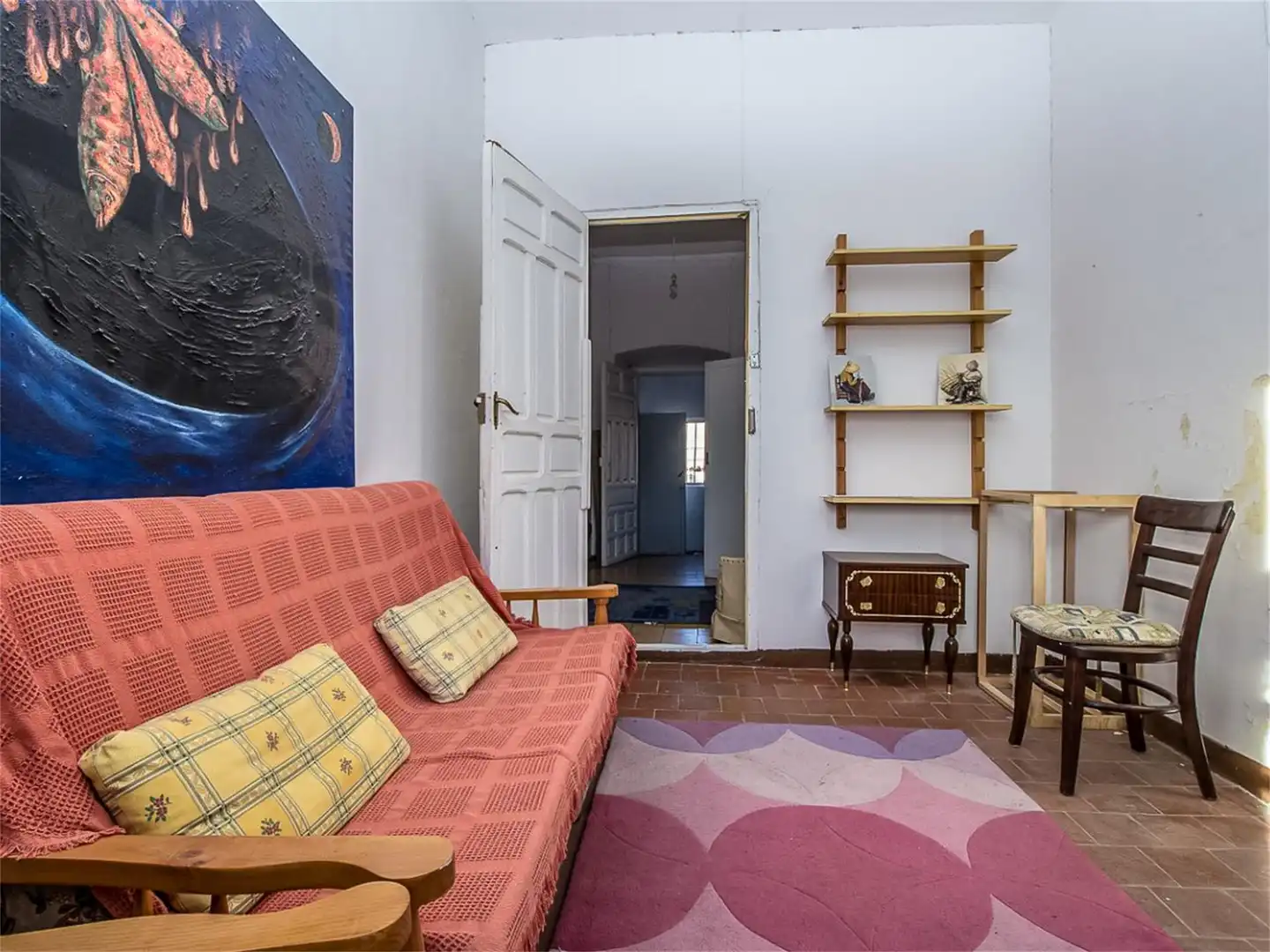 Einfamilien-Reihenhaus zum Verkauf in Calle Real, 49, Alcubillas Wohnzimmer von Einfamilien-Reihenhaus zum Verkauf in Alcubillas mit Privatgarten, Abstellraum und Balkon