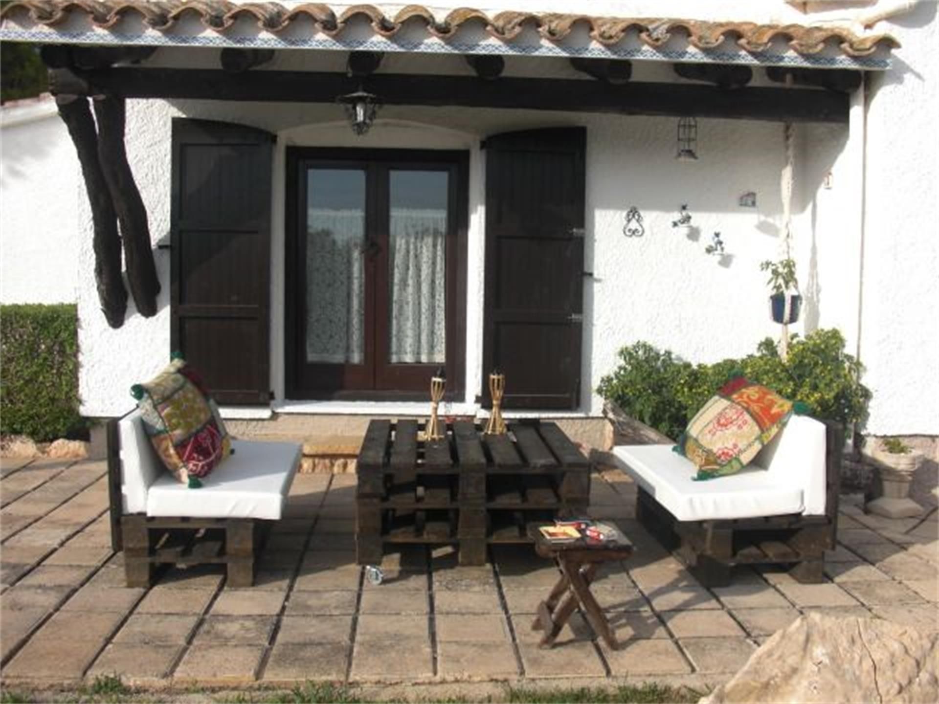 Terrace of Flat to rent in L'Ampolla  with Air Conditioner, Heating and Private garden