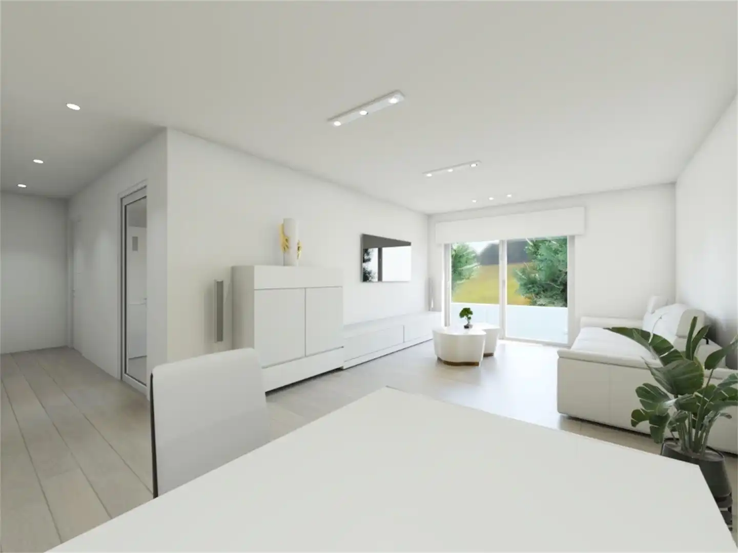 Erdgeschoss zum Verkauf in Calle Las Aguas 14, Villanueva de la Serena Wohnzimmer von Erdgeschoss zum Verkauf in Villanueva de la Serena mit Klimaanlage, Privatgarten und Terrasse