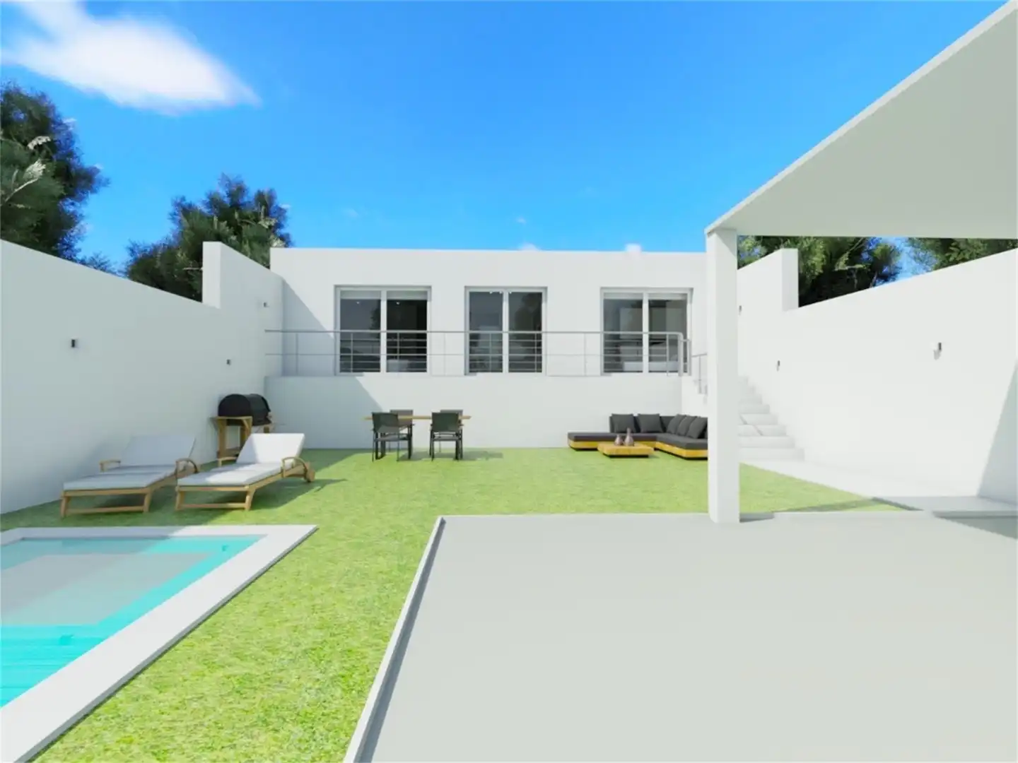 Erdgeschoss zum Verkauf in Calle Las Aguas 14, Villanueva de la Serena Garten von Erdgeschoss zum Verkauf in Villanueva de la Serena mit Klimaanlage, Privatgarten und Terrasse