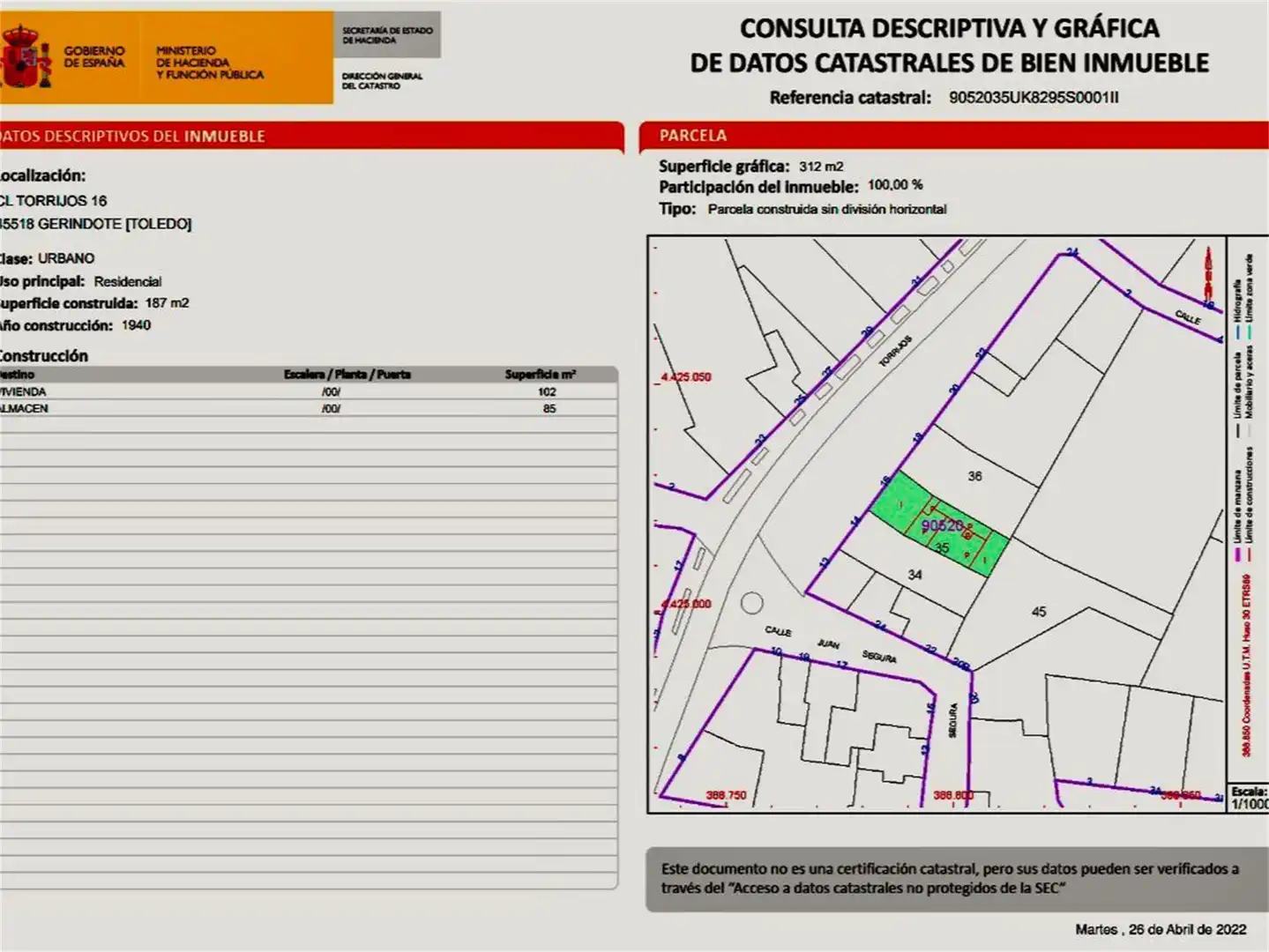 Detached homes for sale in Calle Torrijos, 14, Gerindote Detached homes for sale in Gerindote