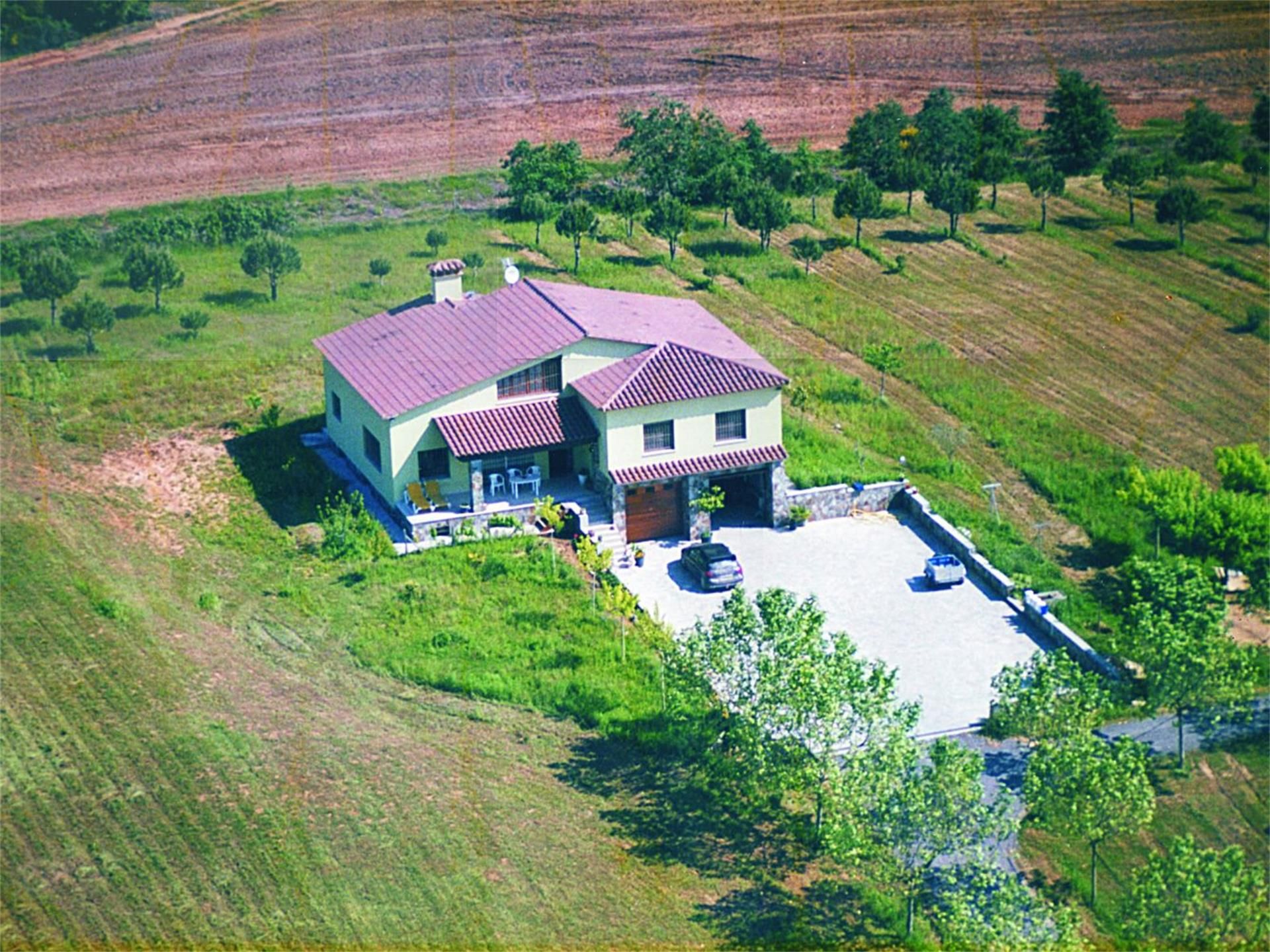 Exterior view of Country house for sale in Vilobí d'Onyar  with Heating, Private garden and Parquet flooring