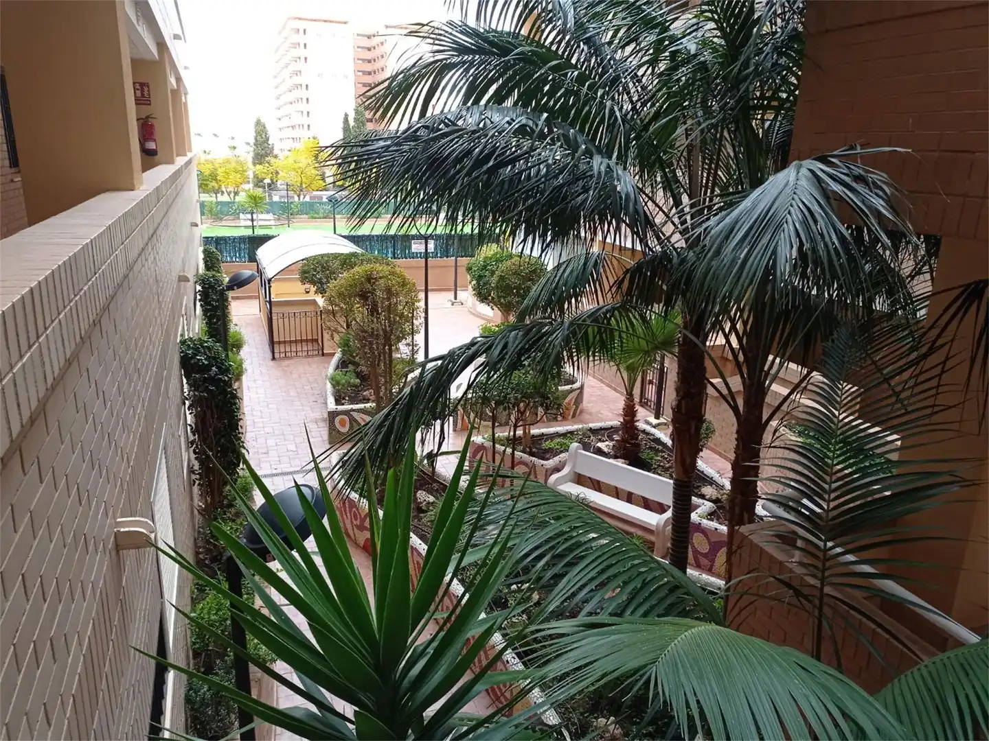 Terraza de Apartamento de alquiler en Oropesa del Mar / Orpesa con Aire acondicionado, Jardín privado y Terraza