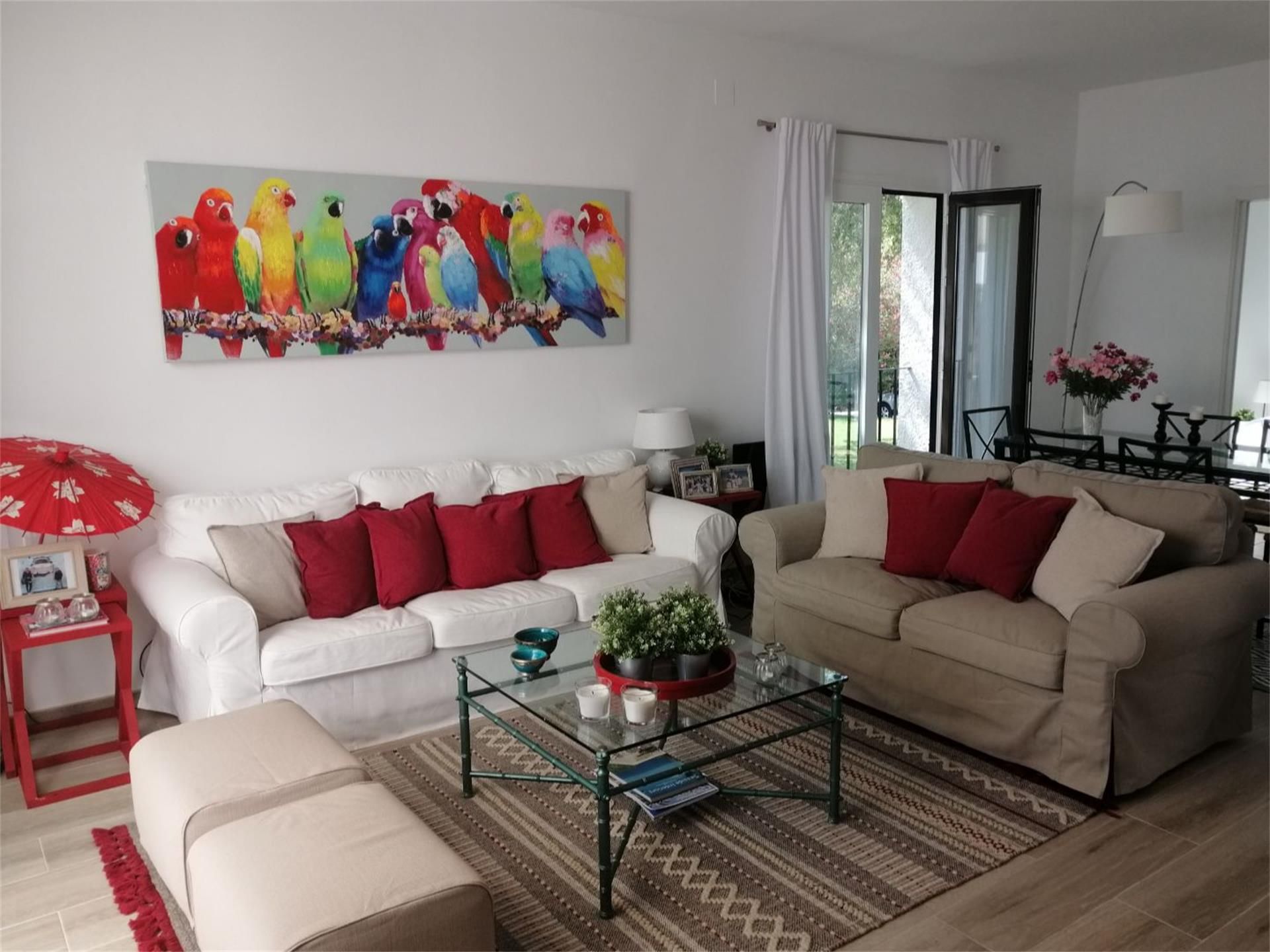 Living room of Apartment to rent in Sotogrande  with Air Conditioner, Heating and Private garden