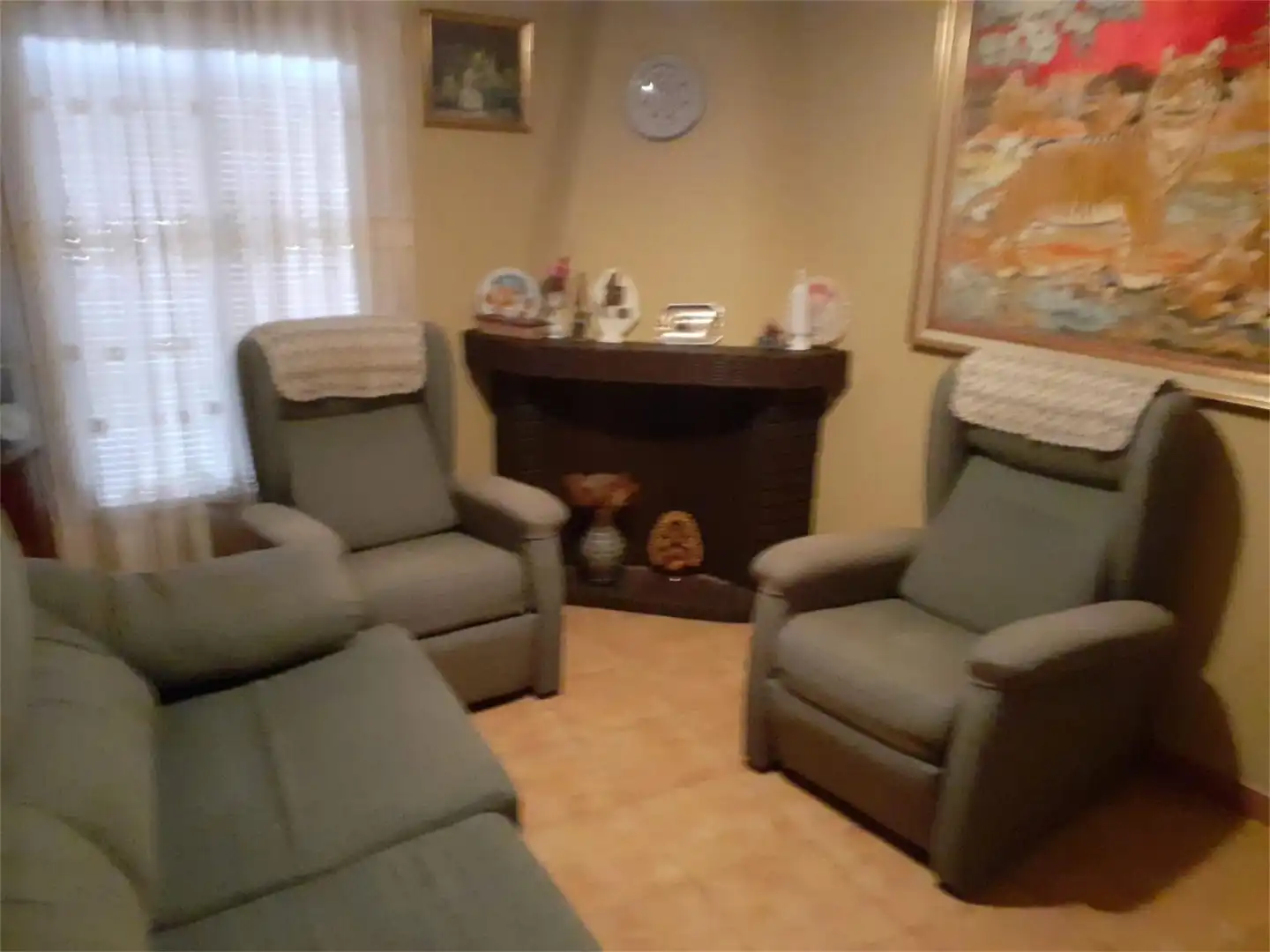 Living room of Detached homes for sale in San Martín de Trevejo  with Furnished, Washing machine and TV