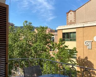 Exterior view of Flat for sale in Girona Capital  with Air Conditioner and Balcony