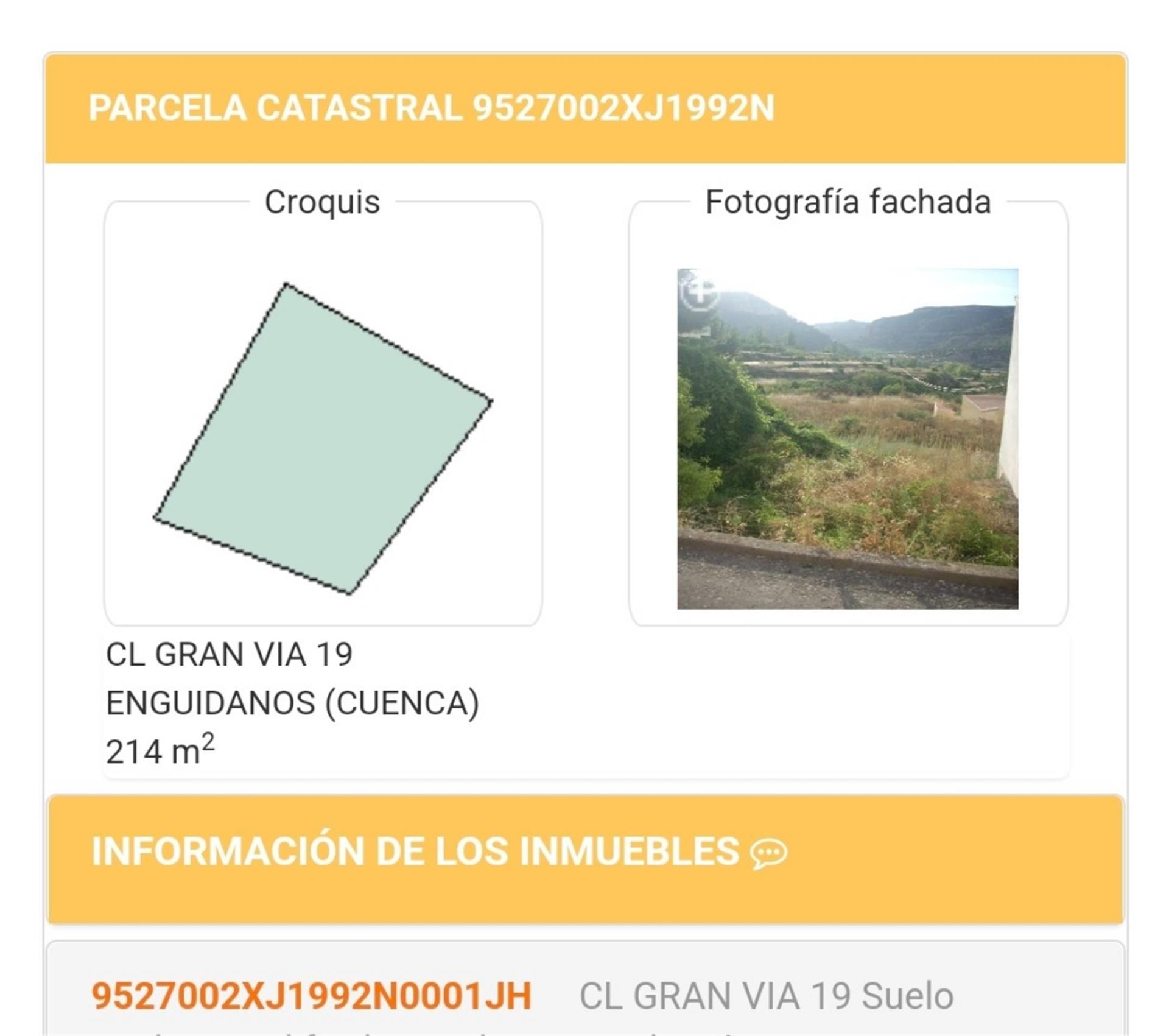 Land for sale in Calle Cándido Priego, 21, Enguídanos Land for sale in Enguídanos