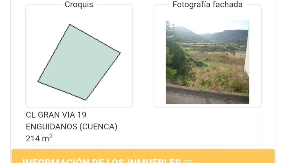 Land for sale in Calle Cándido Priego, 21, Enguídanos, Cuenca - image 1 Photo 1 of Land for sale in Calle Cándido Priego, 21, Enguídanos, Cuenca