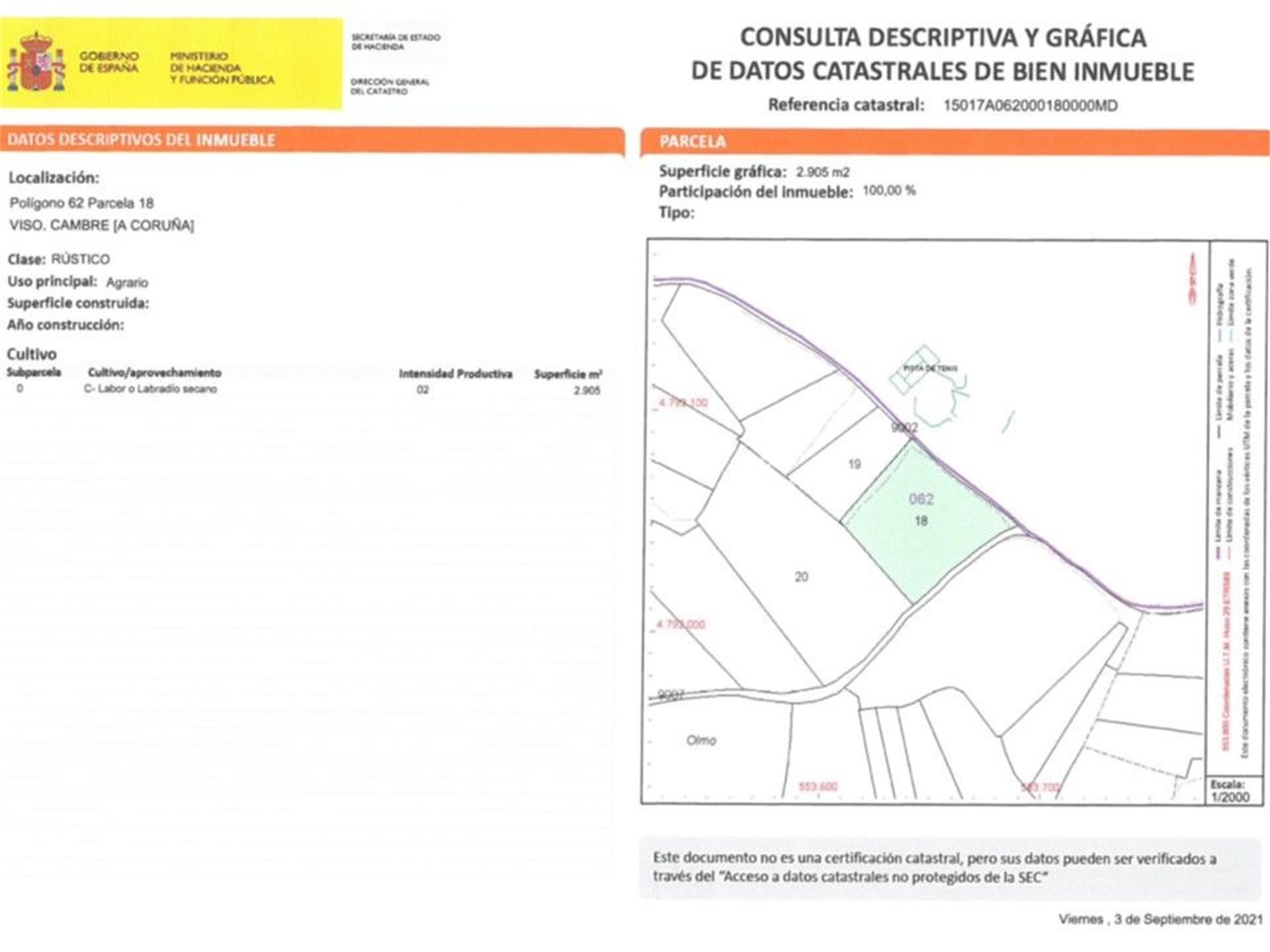 Finca rústica en venda a Lugar Meixigo, Cambre Finca rústica en venda en Cambre