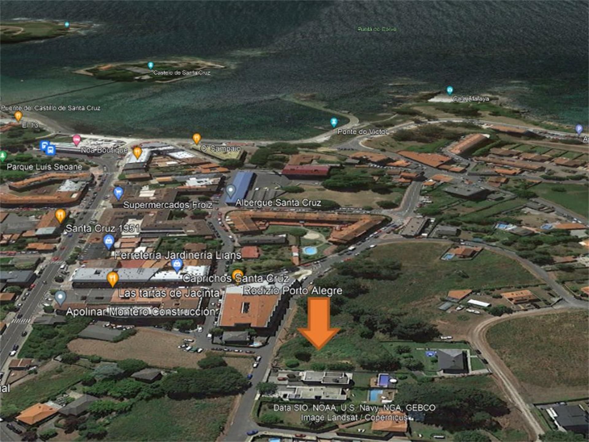 Exterior view of Land for sale in Oleiros