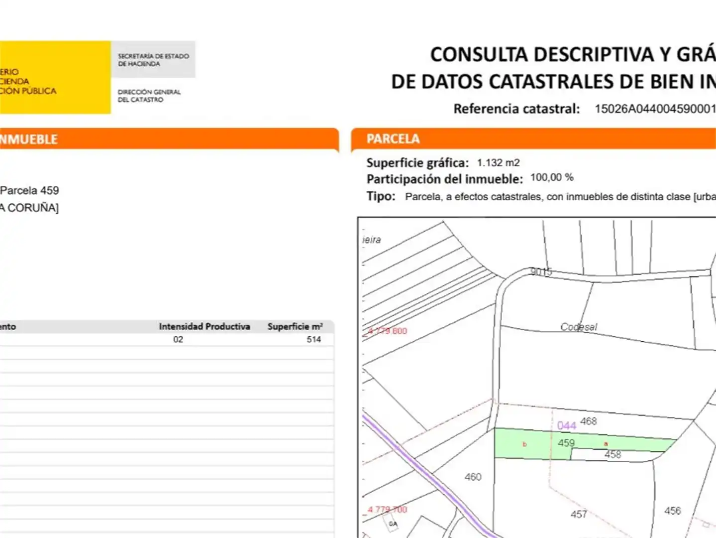 Terreno en venta en Cesuras