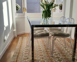 Dining room of Flat to rent in  Madrid Capital  with Air Conditioner, Heating and Private garden