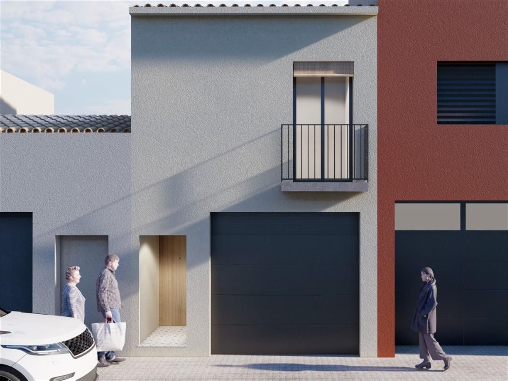 Exterior view of Single-family semi-detached for sale in Granollers  with Air Conditioner, Terrace and Balcony