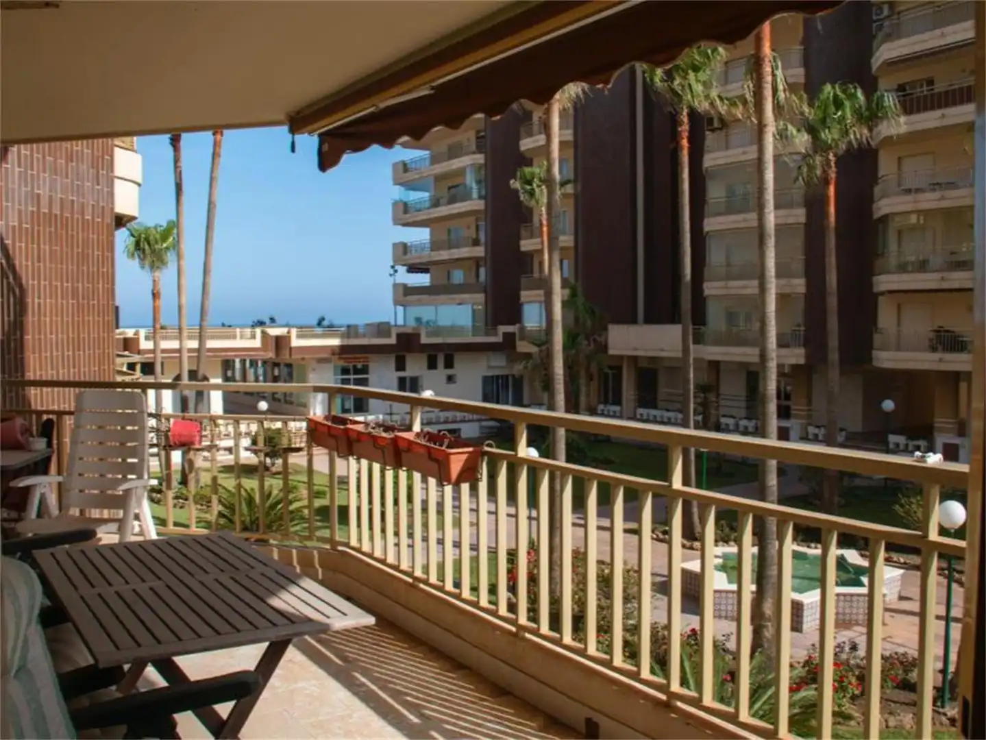 Terrace of Flat for rent in Fuengirola  with Air Conditioner, Private garden and Terrace
