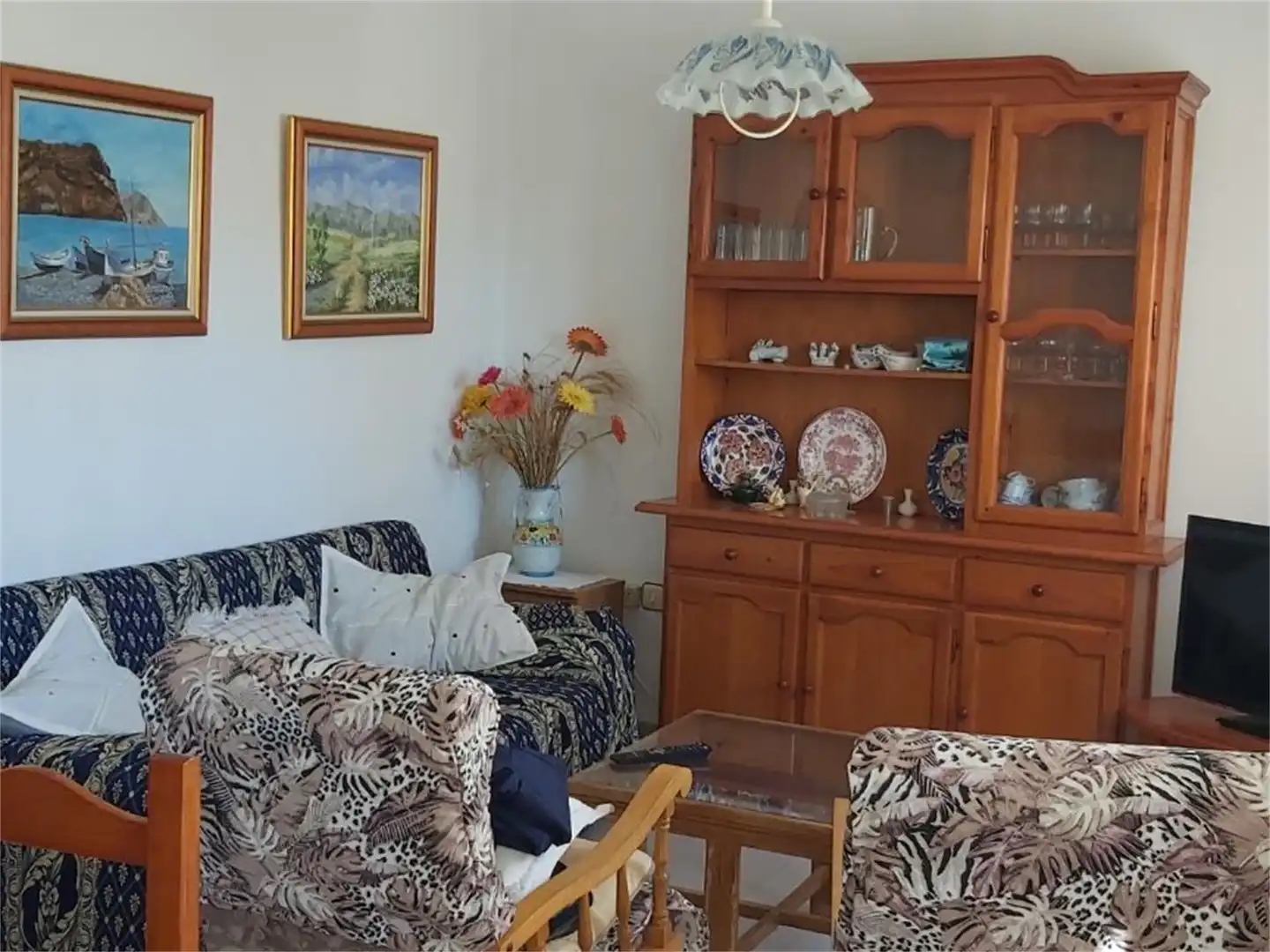 Wohnzimmer von Wohnung zur Miete in Pulpí mit Schwimmbad und Möbliert
