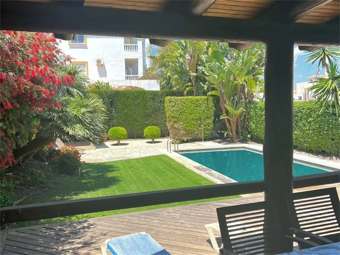 Garden of Houses for sale in Vera  with Air Conditioner, Terrace and Swimming Pool