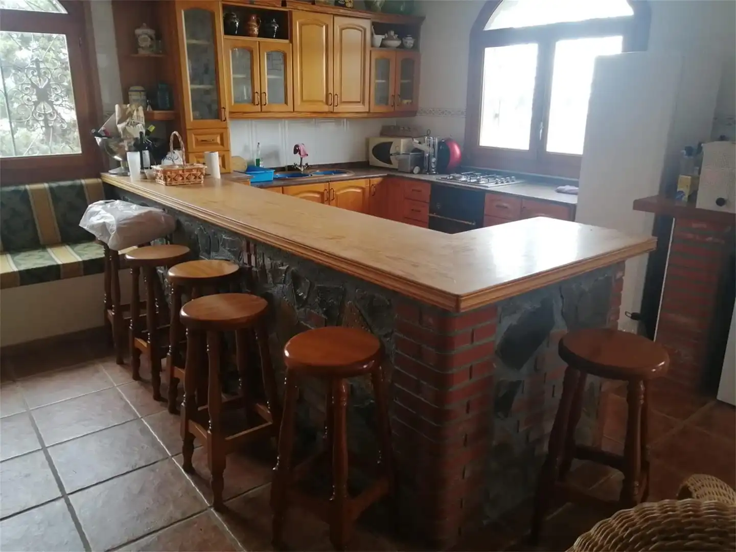 Cuina de Finca rústica en venda en Cuevas del Almanzora amb Jardí privat, Terrassa i Moblat