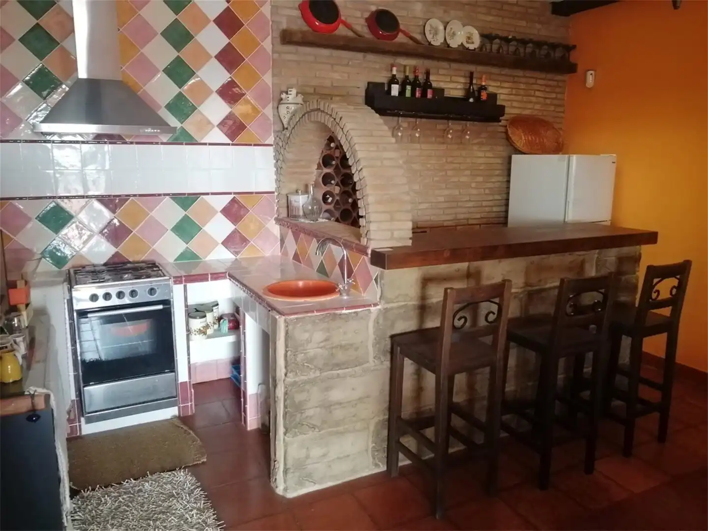 Cuina de Finca rústica en venda en Cuevas del Almanzora amb Jardí privat, Terrassa i Moblat